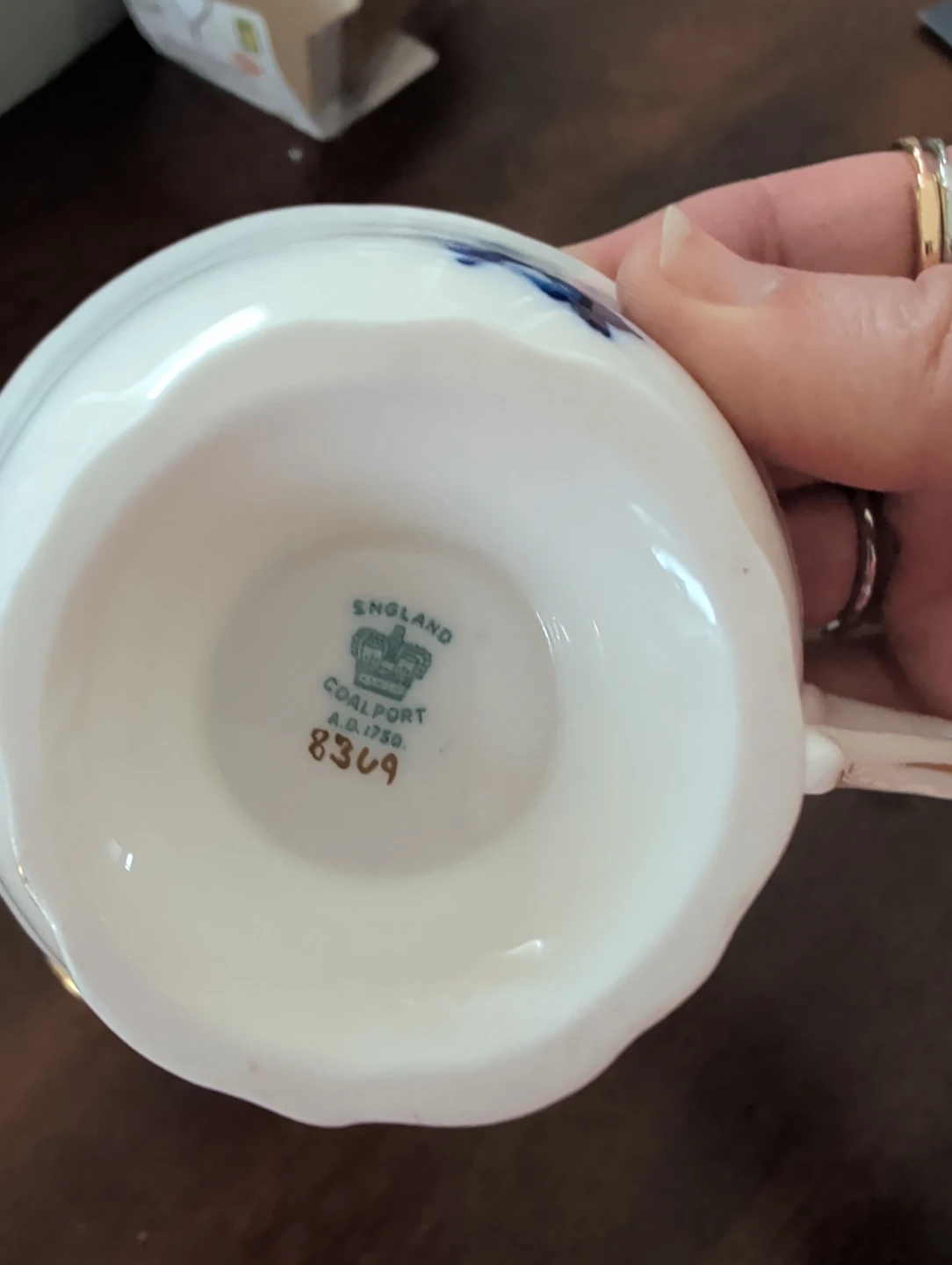 Coalport England Teacup and Saucer Set - photo 3