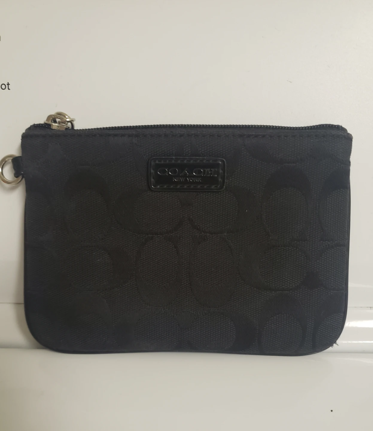 Coach Signature Canvas Pouch