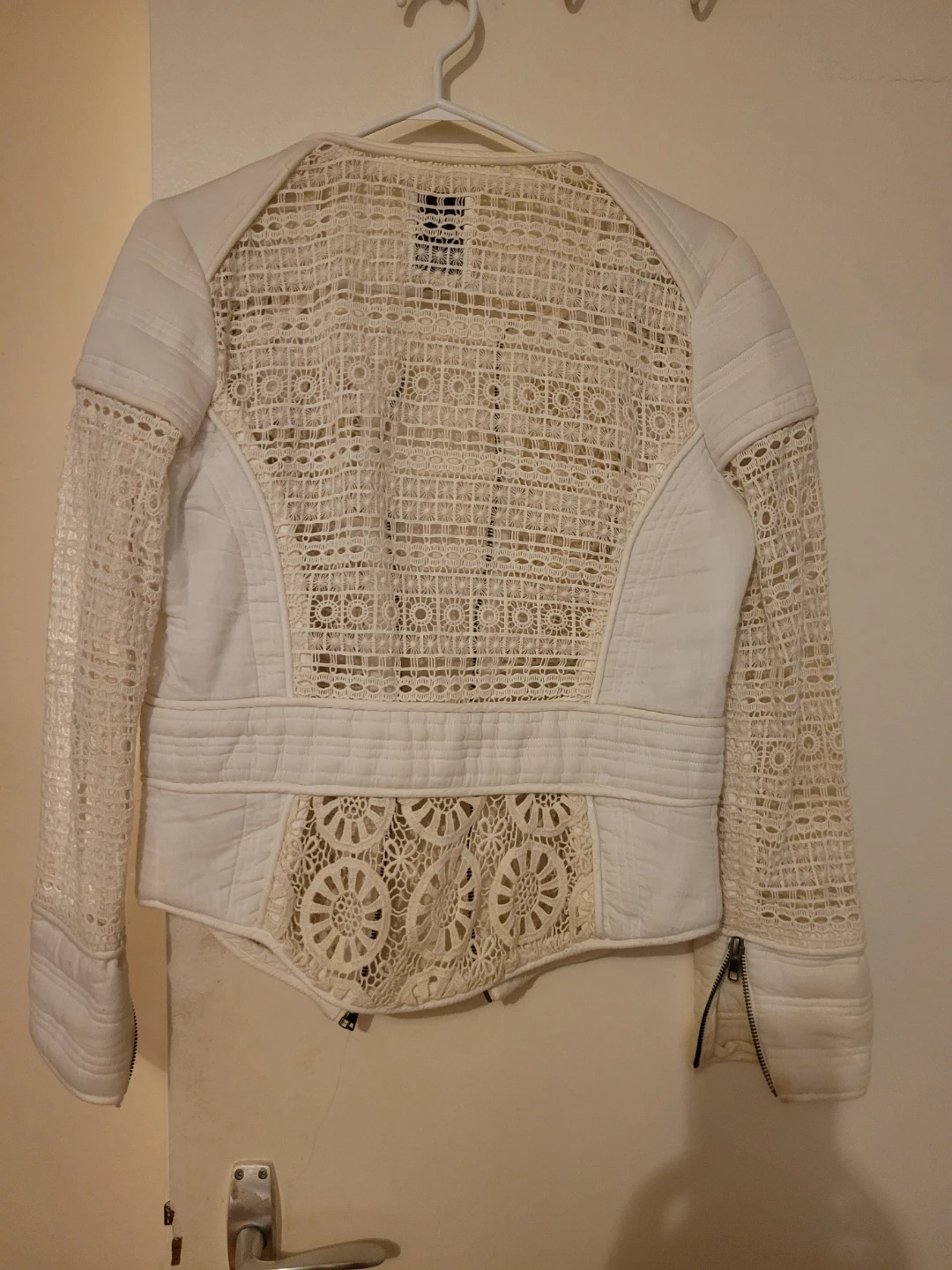 White Crochet Detail Jacket - photo 2