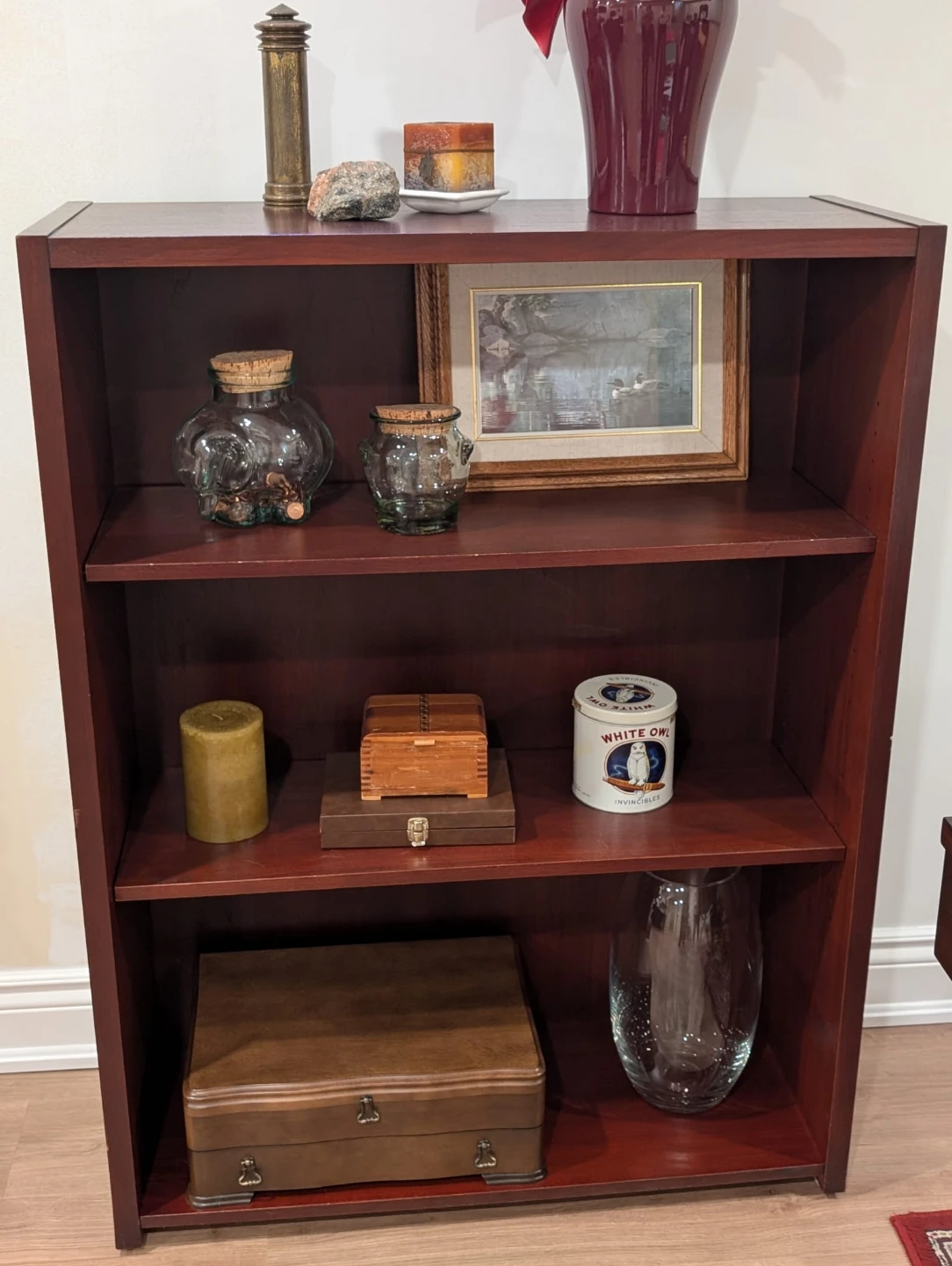 2 bookshelves