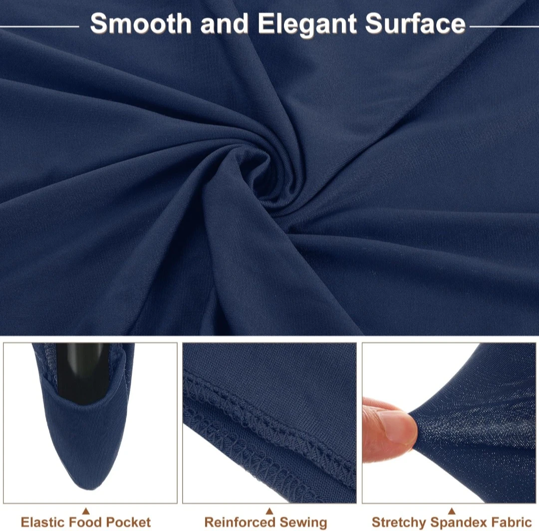 Navy Blue Cocktail Tablecloths (6 pcs) - photo 3
