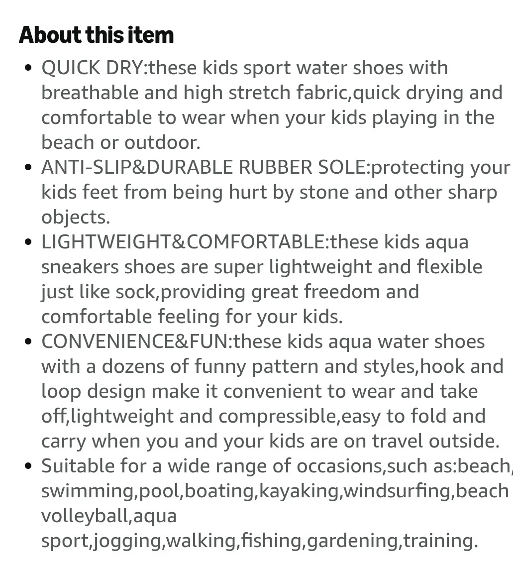 Kids Aqua Water Shoes - photo 2