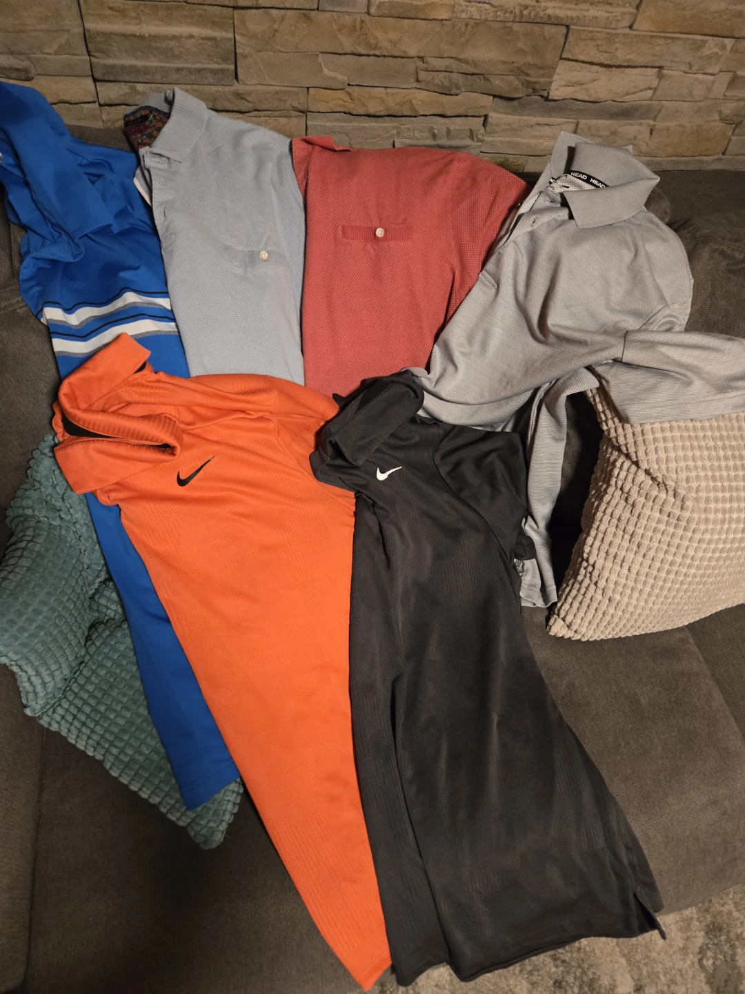 Lot de 8 polos pour homme de marque gr. 2XL