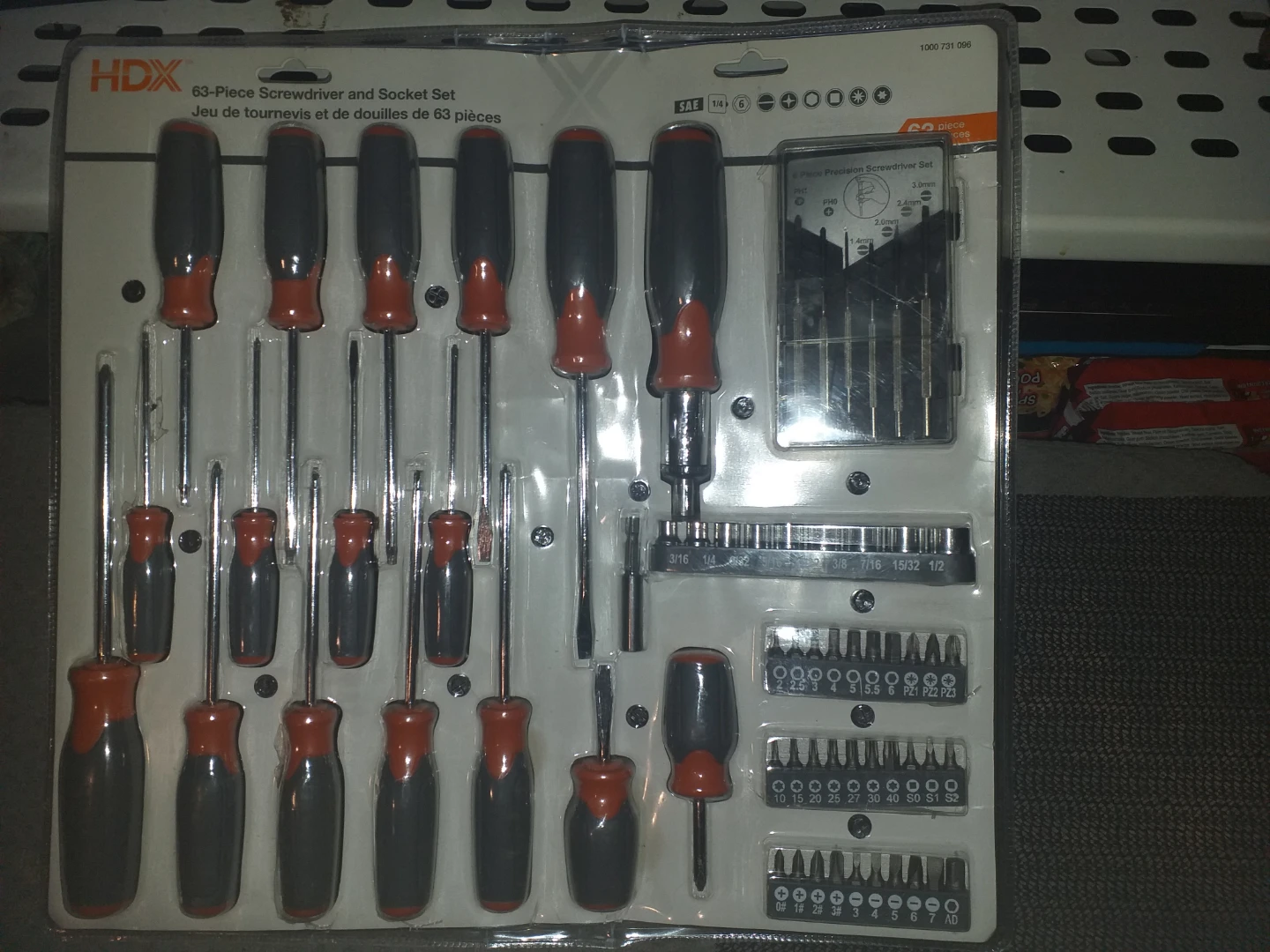 HDX  63pc Screwdriver/Socket set - photo 3