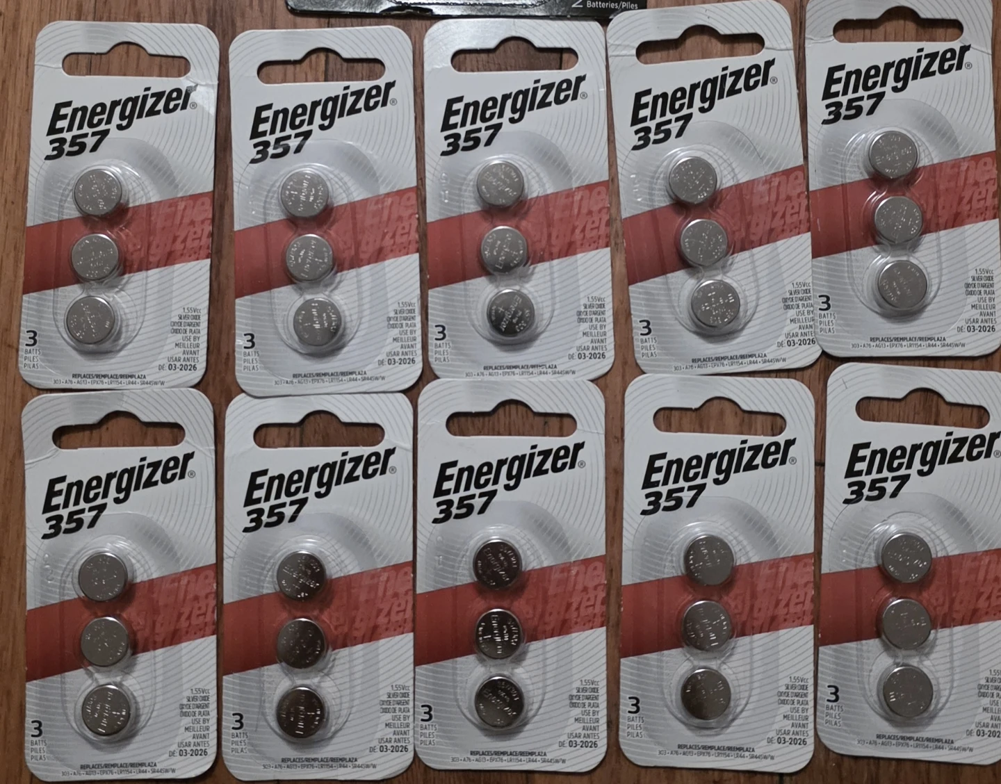 Energizer 357 Watch Batteries - 10 Pack - photo 2