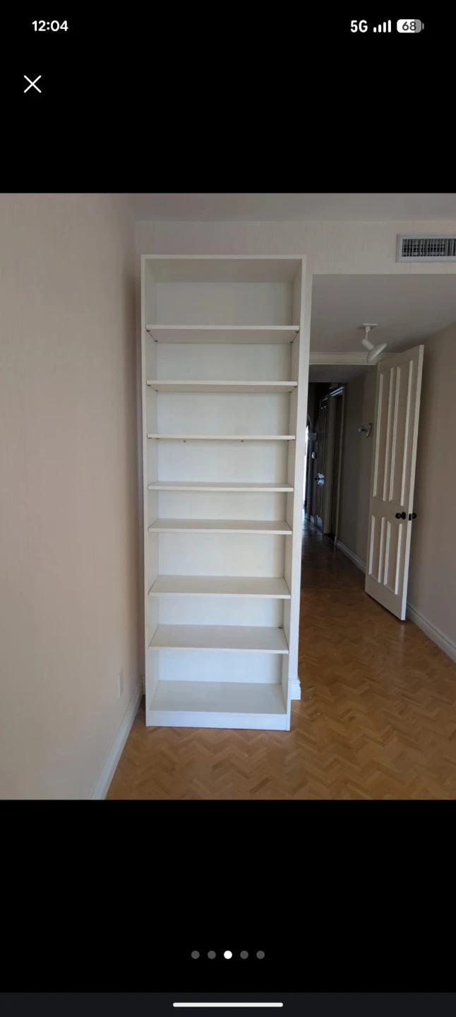 White Tall Bookshelf