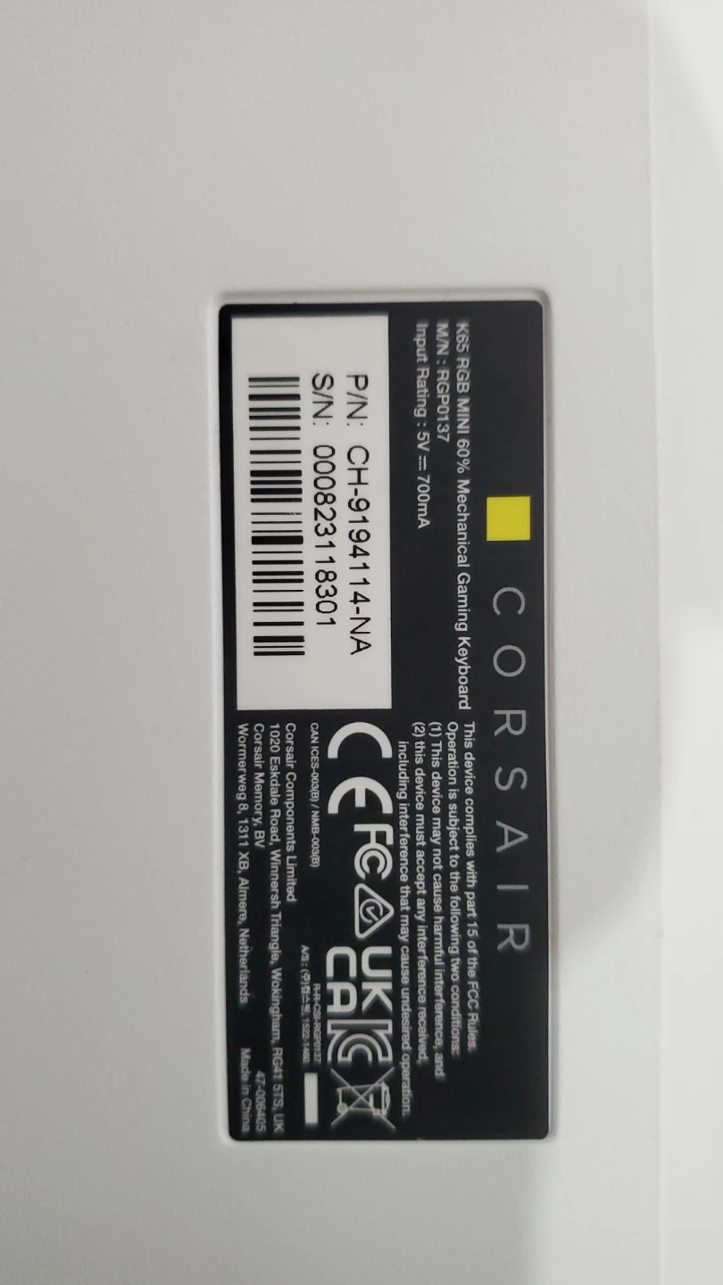 Corsair K65 RGB MINI 60% Mechanical Gaming Keyboard - photo 2