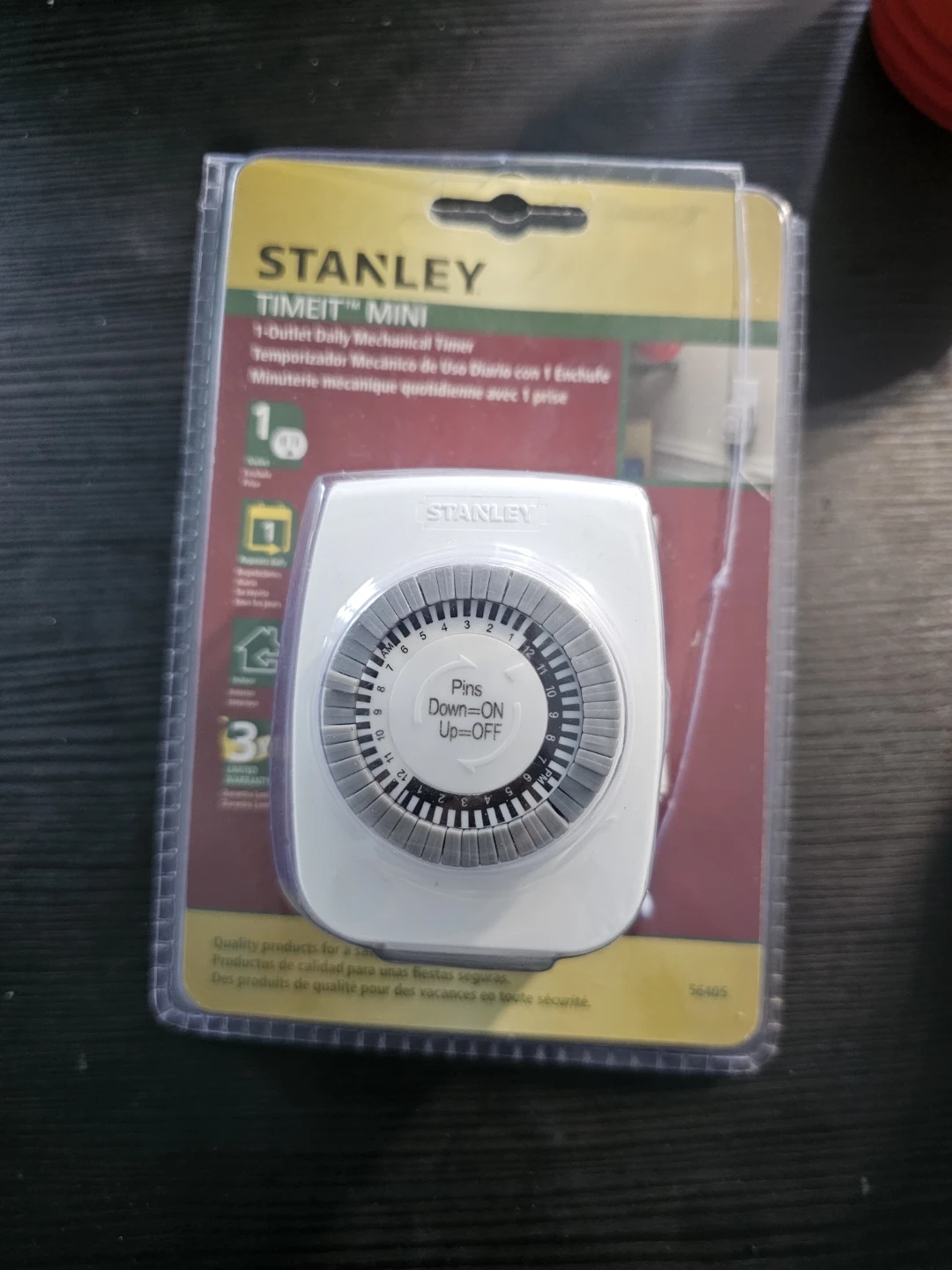 Stanley TIMEIT Mini 1-Outlet Daily Mechanical Timer - photo 2