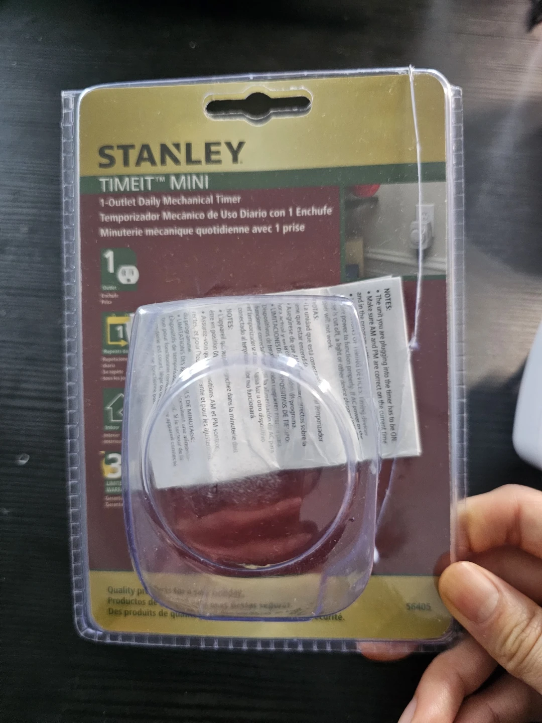 Stanley TIMEIT Mini 1-Outlet Daily Mechanical Timer - photo 4