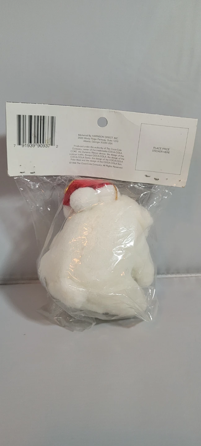 Coca-Cola Holiday Ornament Plush Polar Bear - photo 3