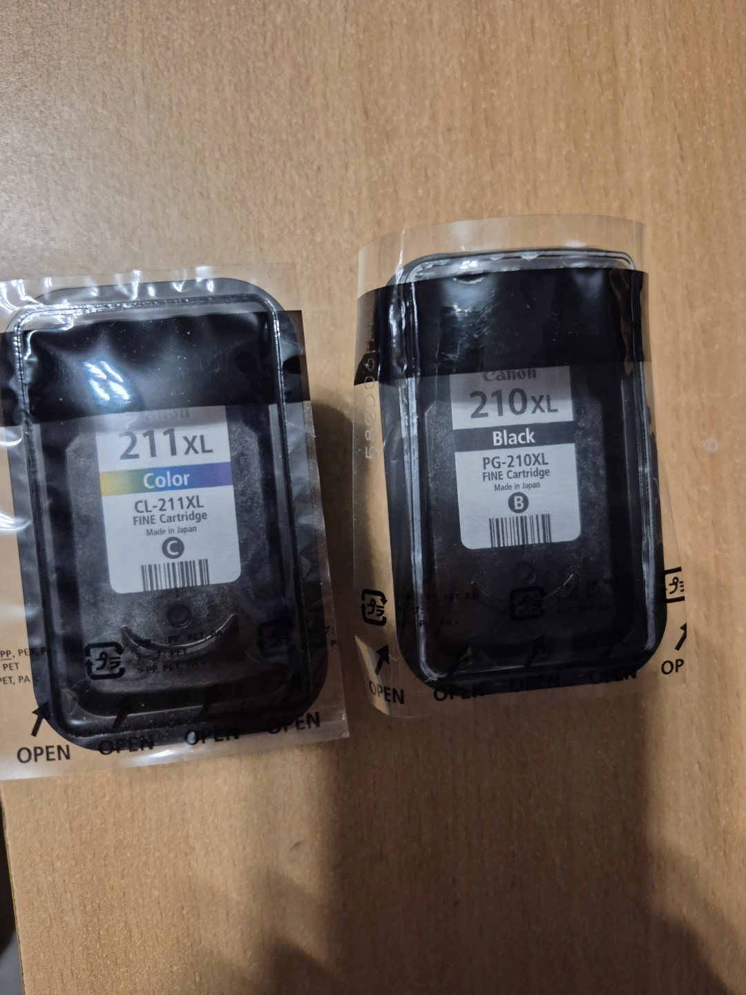 Canon CL-211XL Color & PG-210XL Black Ink Cartridges