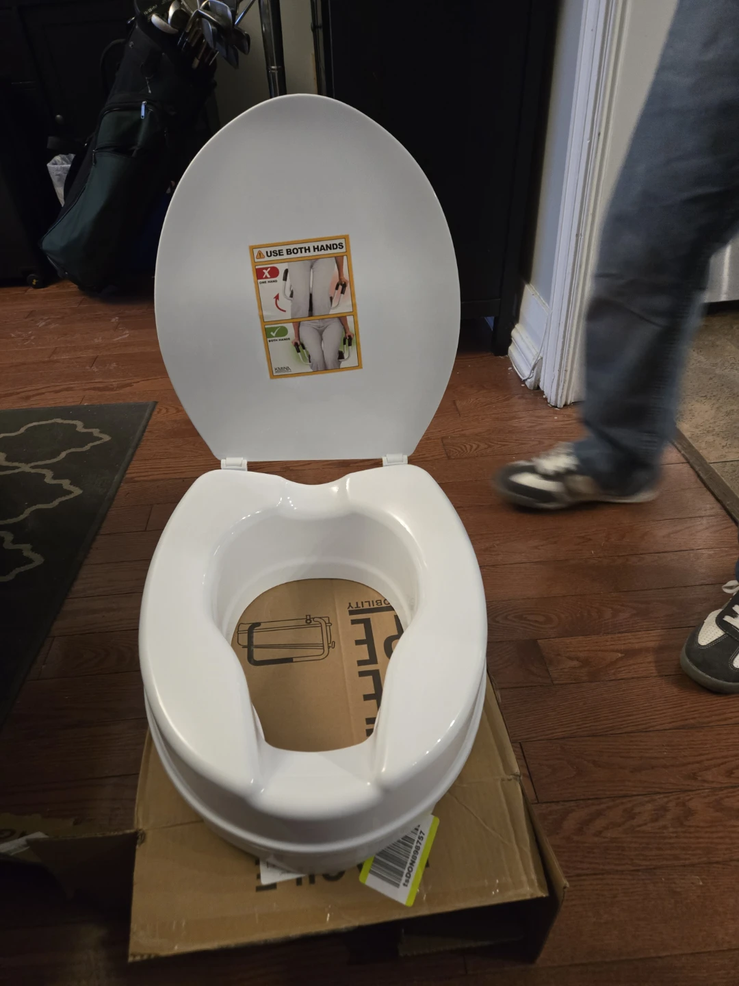 PE PE MOBILITY Toilet Seat Riser with Handles - photo 5