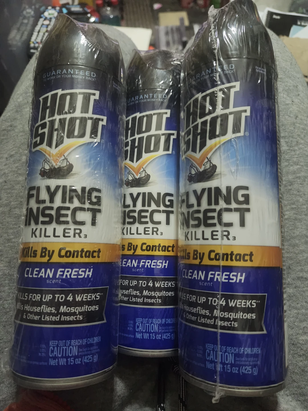Hot Shot Flying Insect Killer - 3 Cans