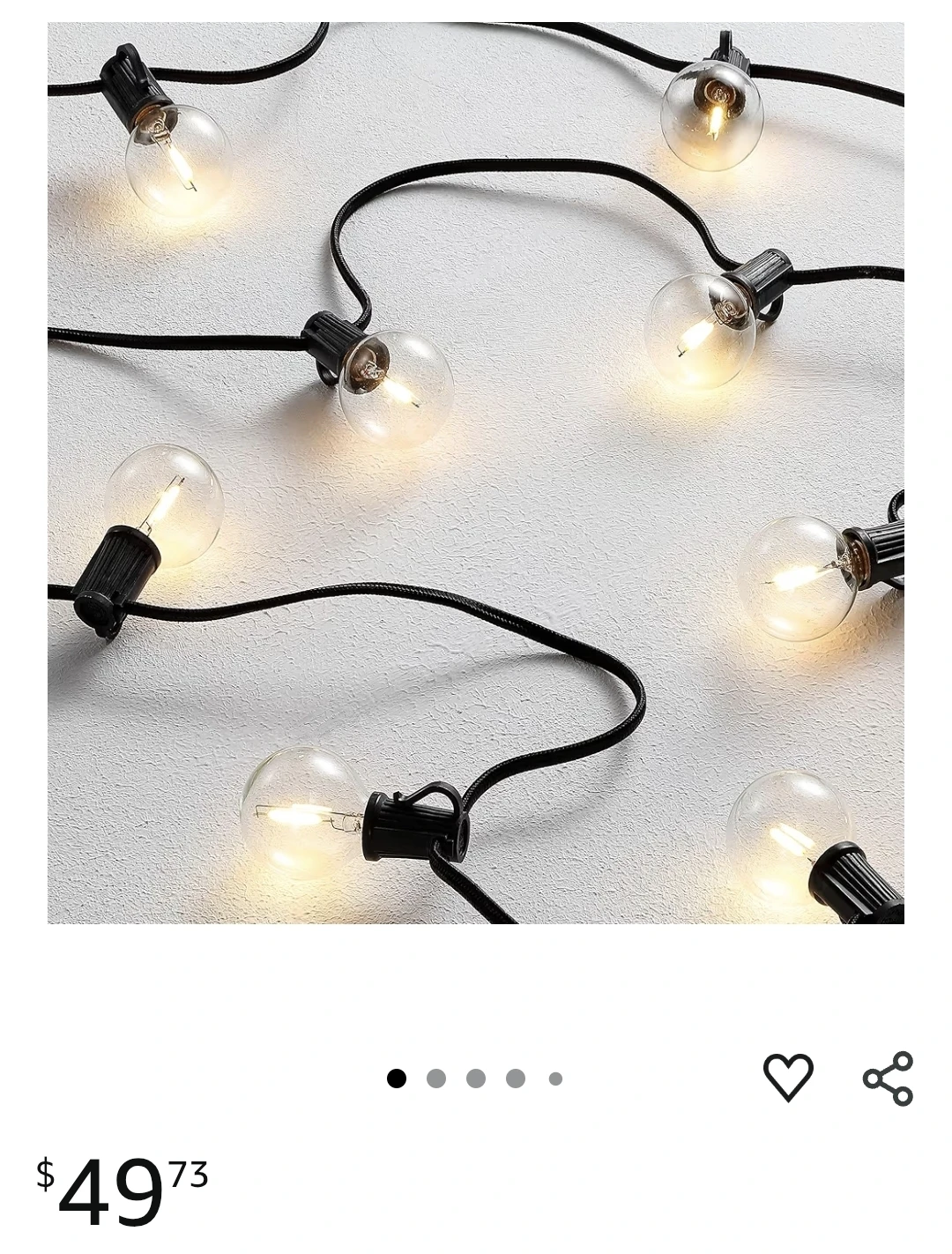 Yuusei 25 FT Outdoor String Lights - photo 3