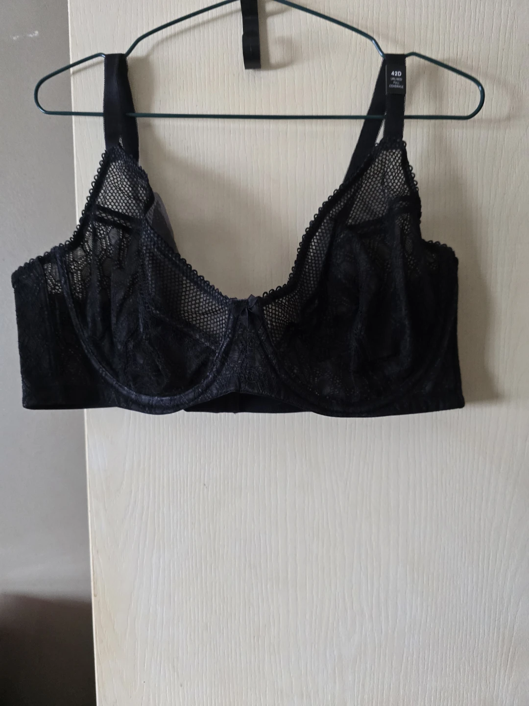 Black Unlined Full Coverage Bra - 42D from torrid.