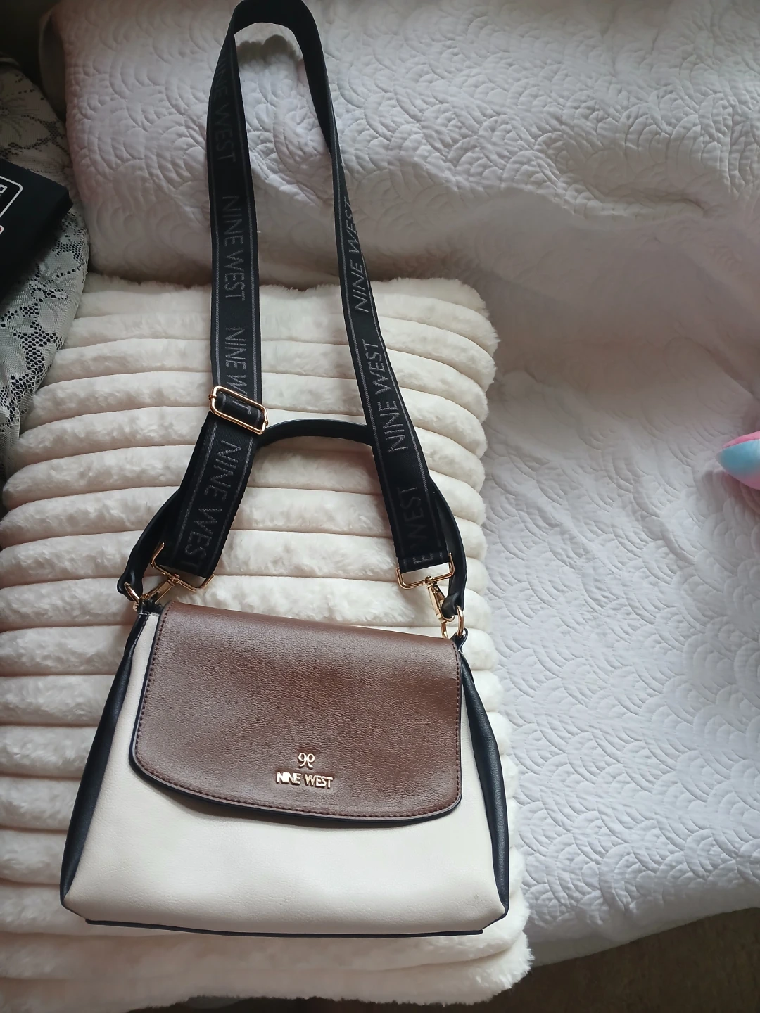 Nine West Crossbody Bag - White, Brown, Black - photo 2