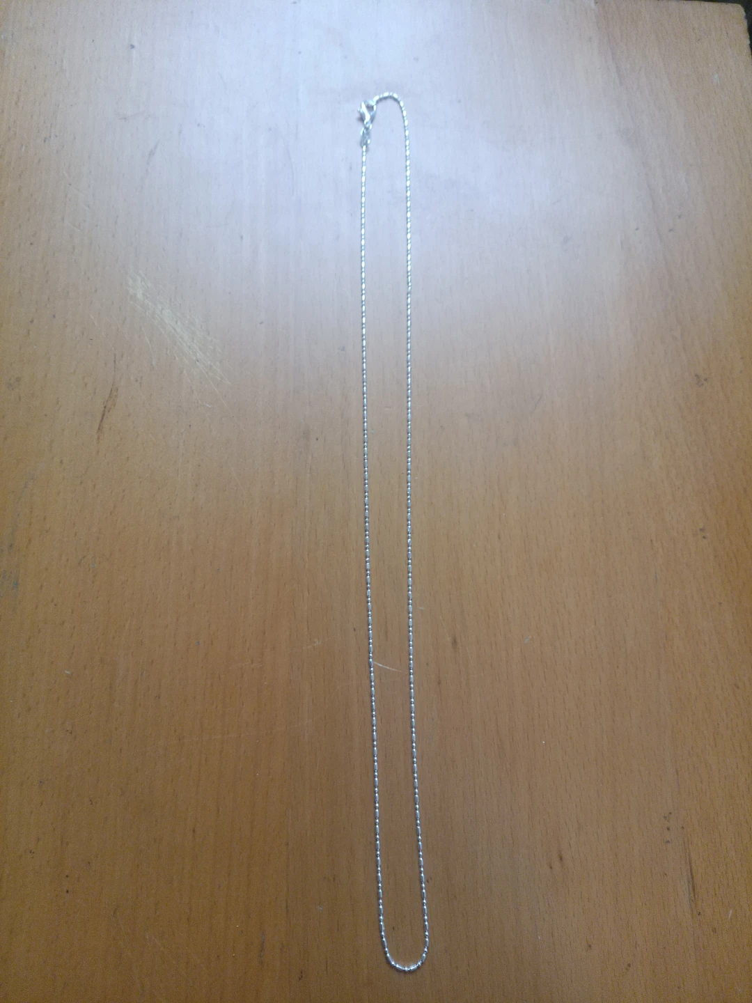 Sterling Silver Bead Chain Necklace