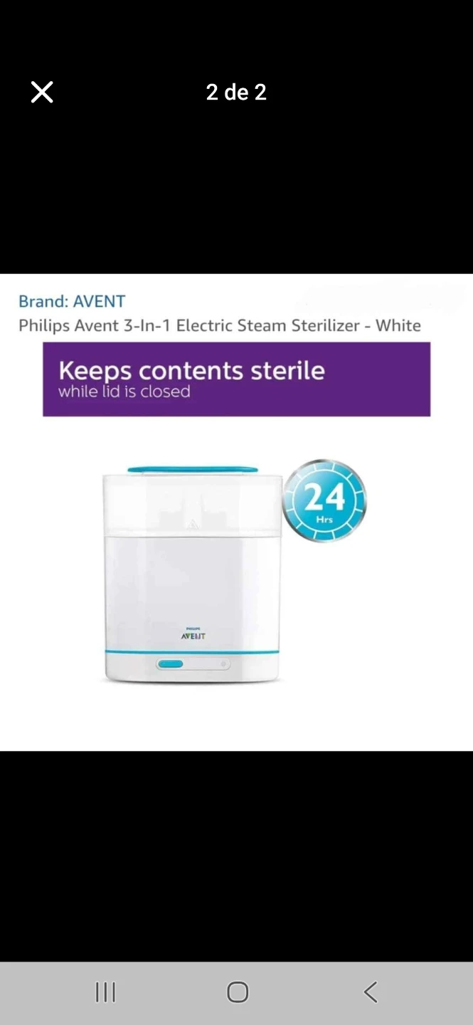 Philips Avent 3-In-1 Electric Steam Sterilizer - White