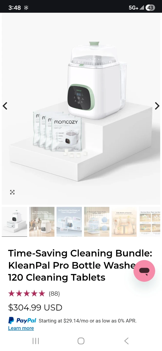 Momcozy auto bottle washer