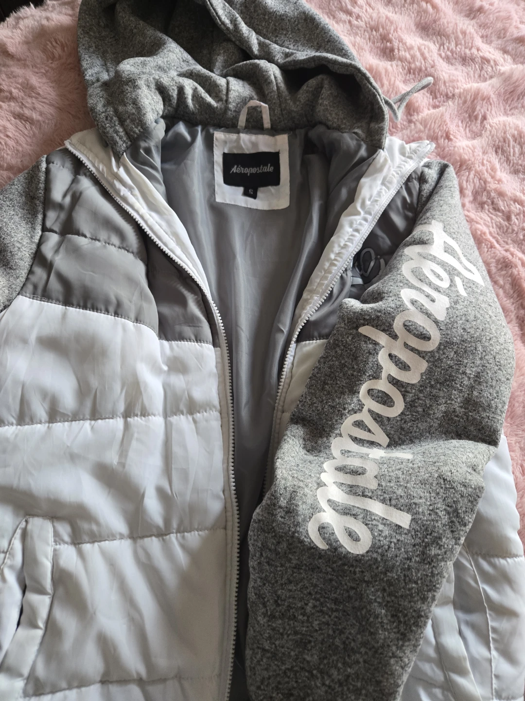Aeropostale Puffer Jacket with Hood - Size L
