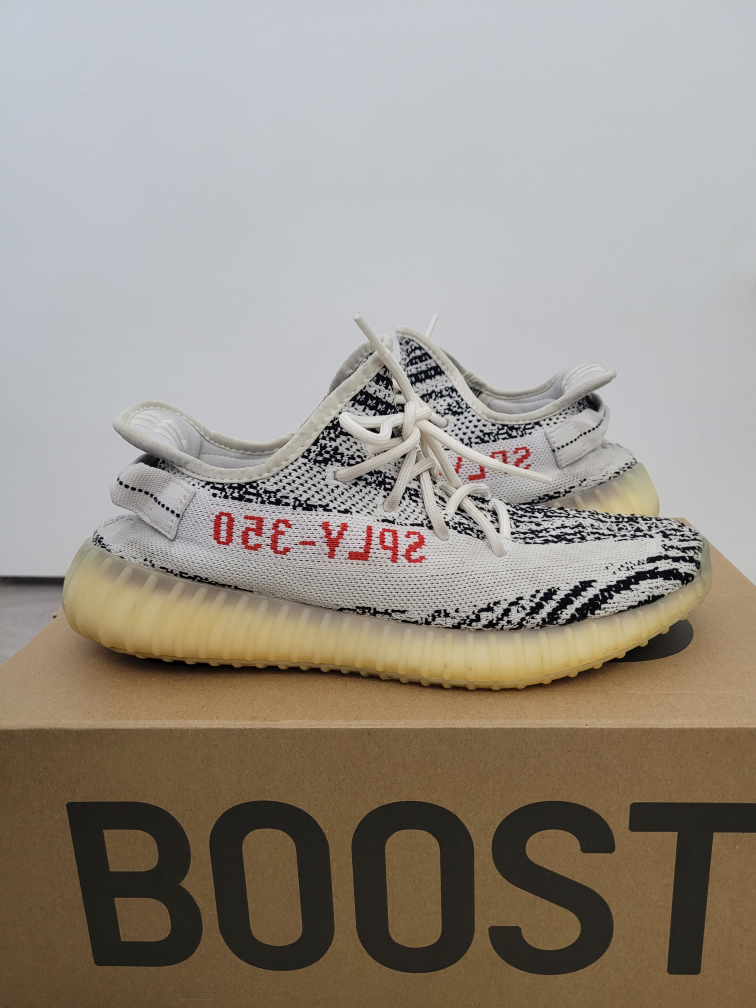 authentic yeezy 350 zebra, sz 9