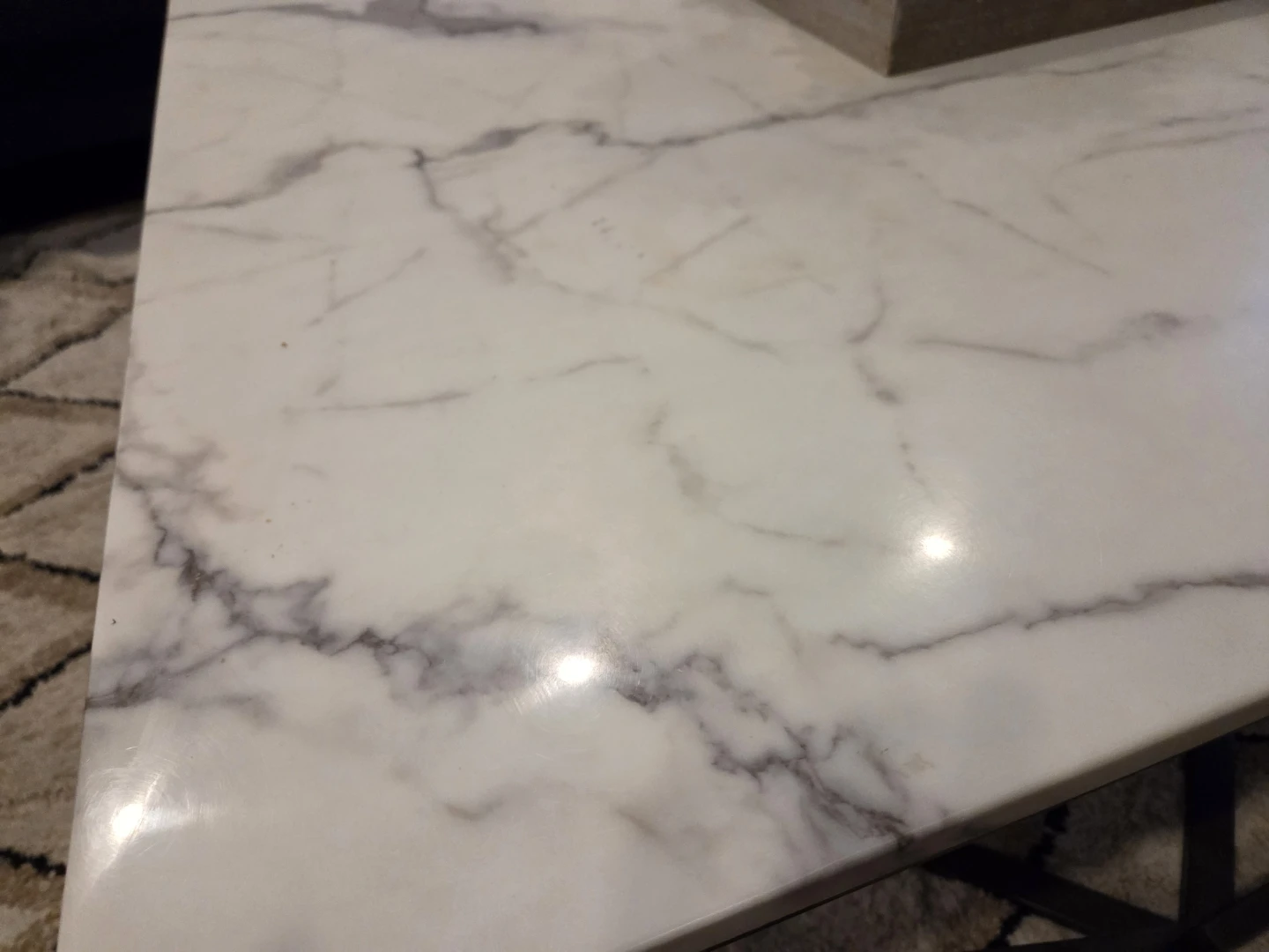 Modern Marble-Look Coffee Table - photo 3
