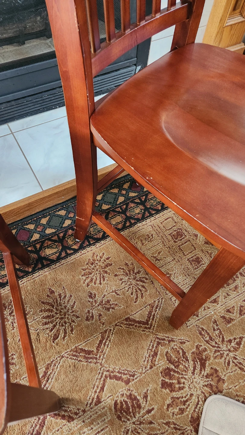 Wooden Bar Stools with Cushions (Set of 2) - photo 3