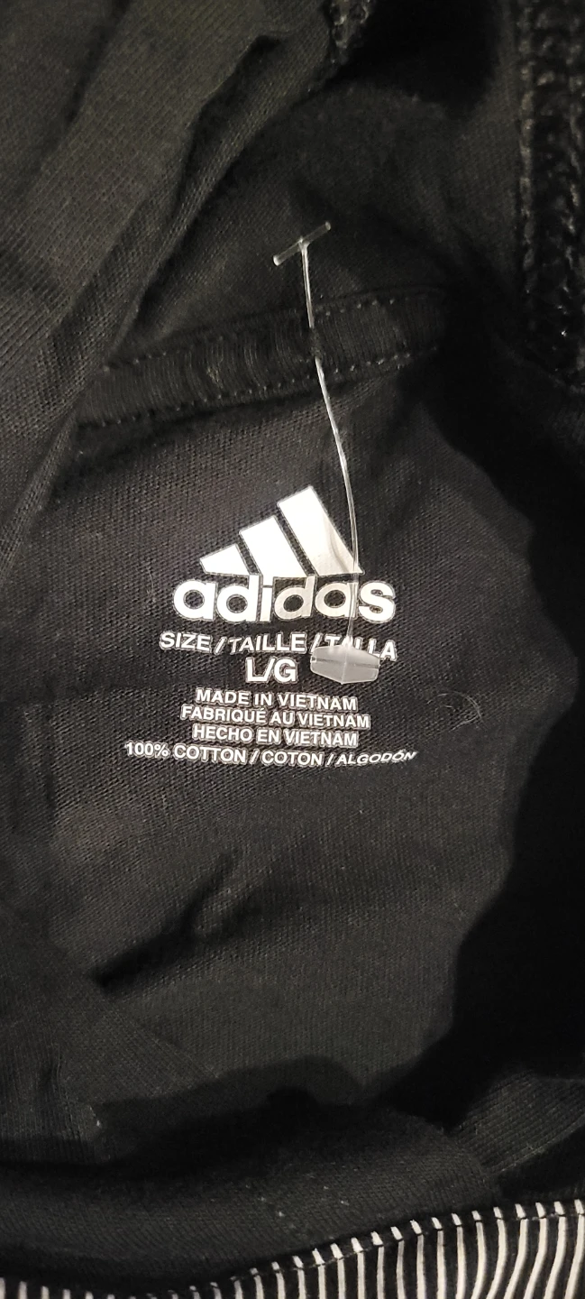 Adidas Black Graphic Hoodie Size L - photo 2