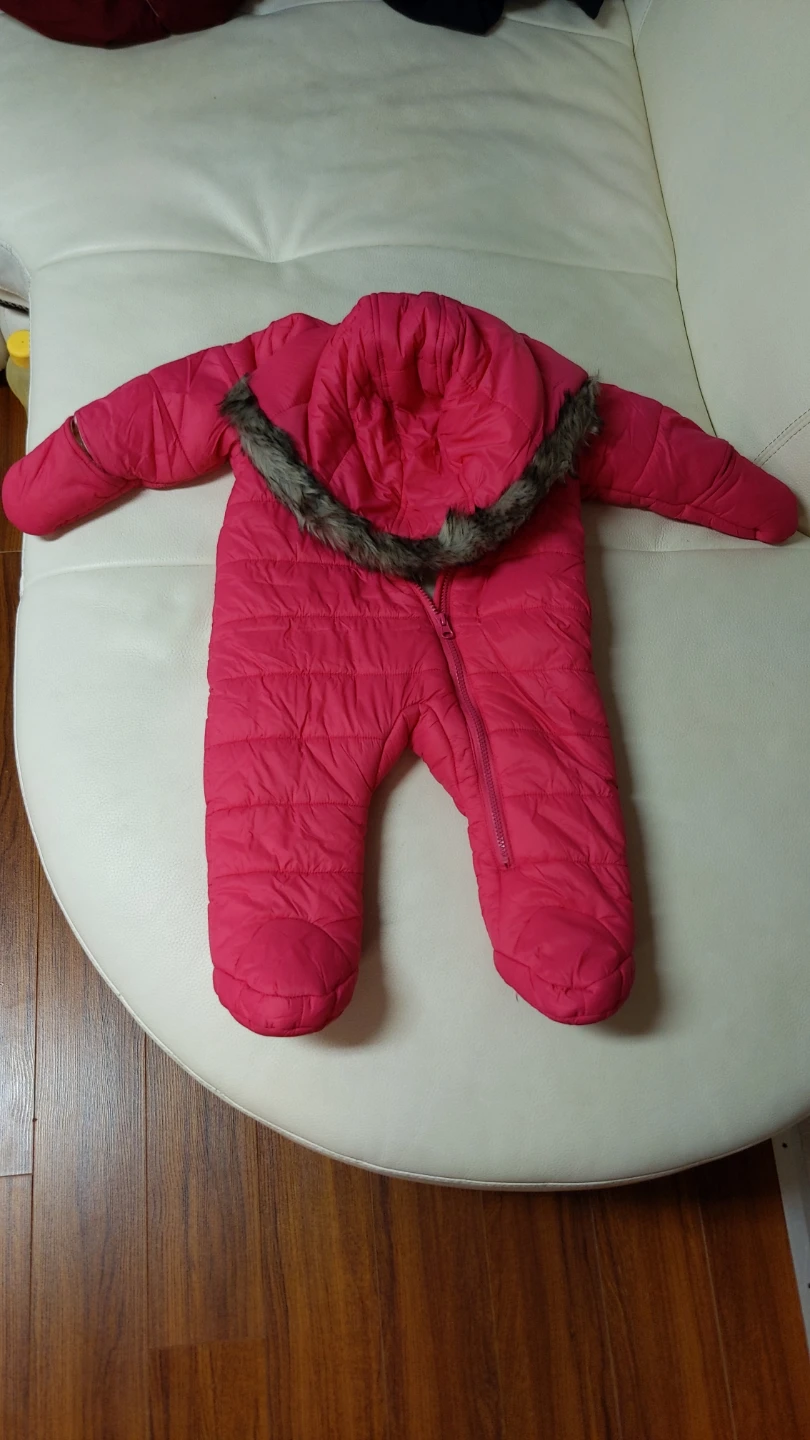 George Pink Puffer Snowsuit - 6-12 Months - photo 3