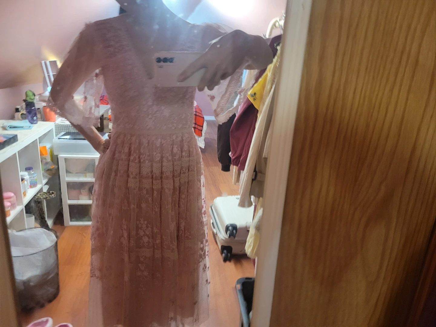 Needle & Thread Pink Lace Maxi Dress - UK 6/US 2 - photo 3