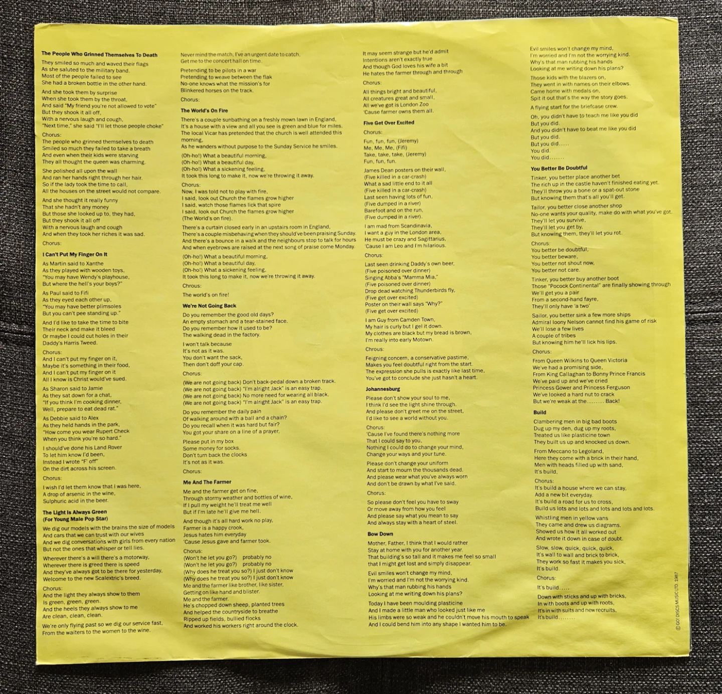 The Housemartins - People Who Grinned...To Death Vinyl Record - photo 4
