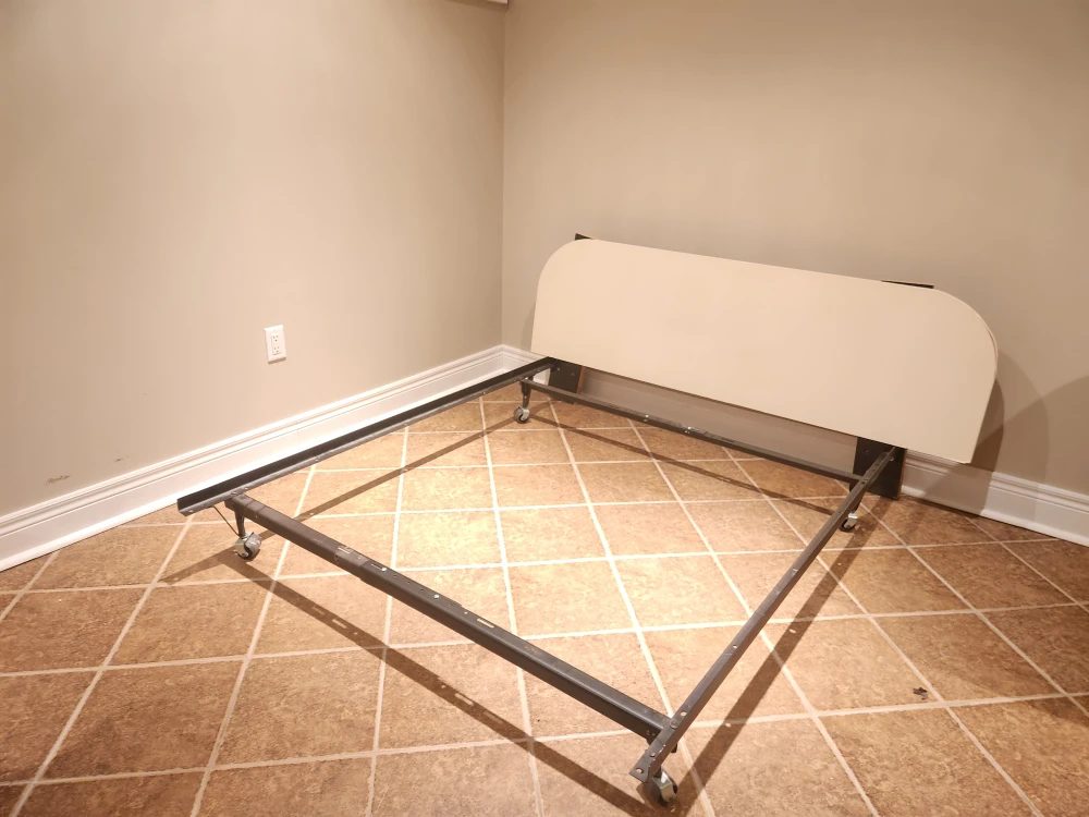 Adjustable Metal Bed Frame with Headboard