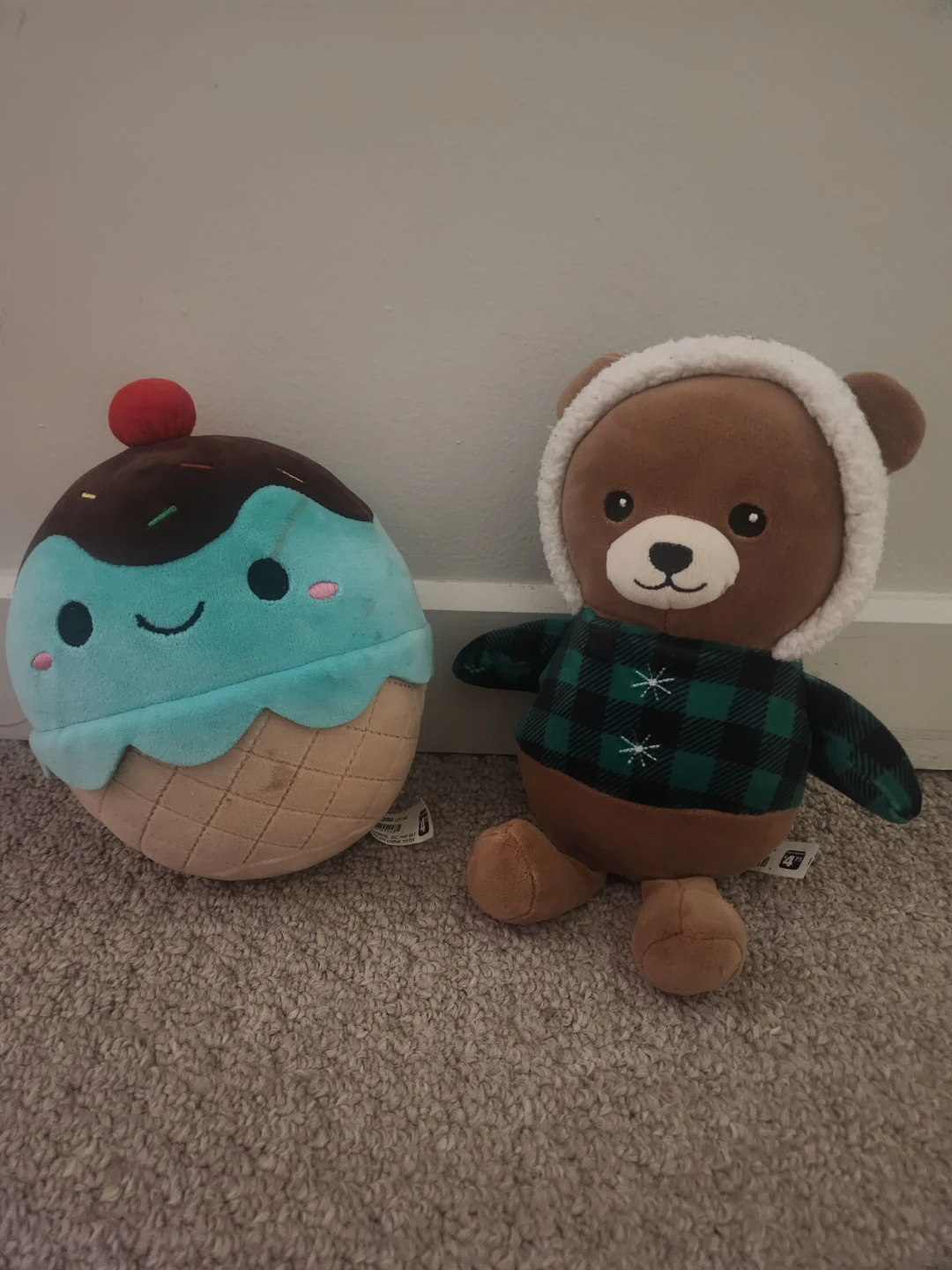 Ice Cream Plush Toy and Bear