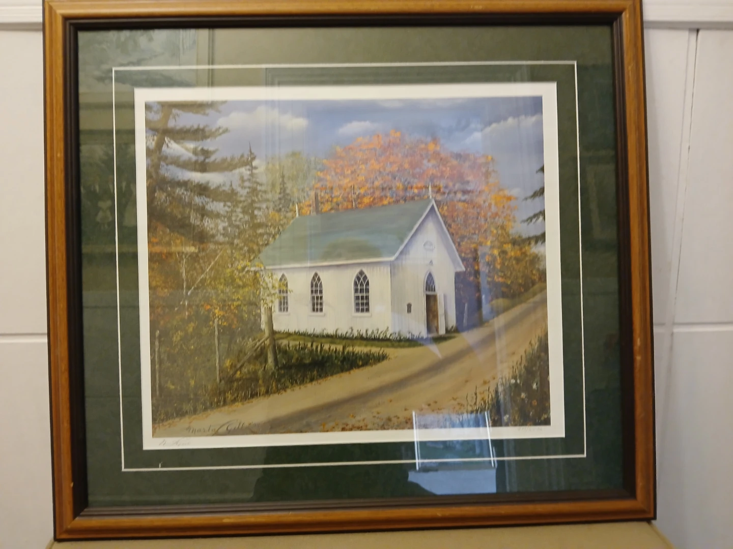 Marta Gill Framed Print - Church Scene