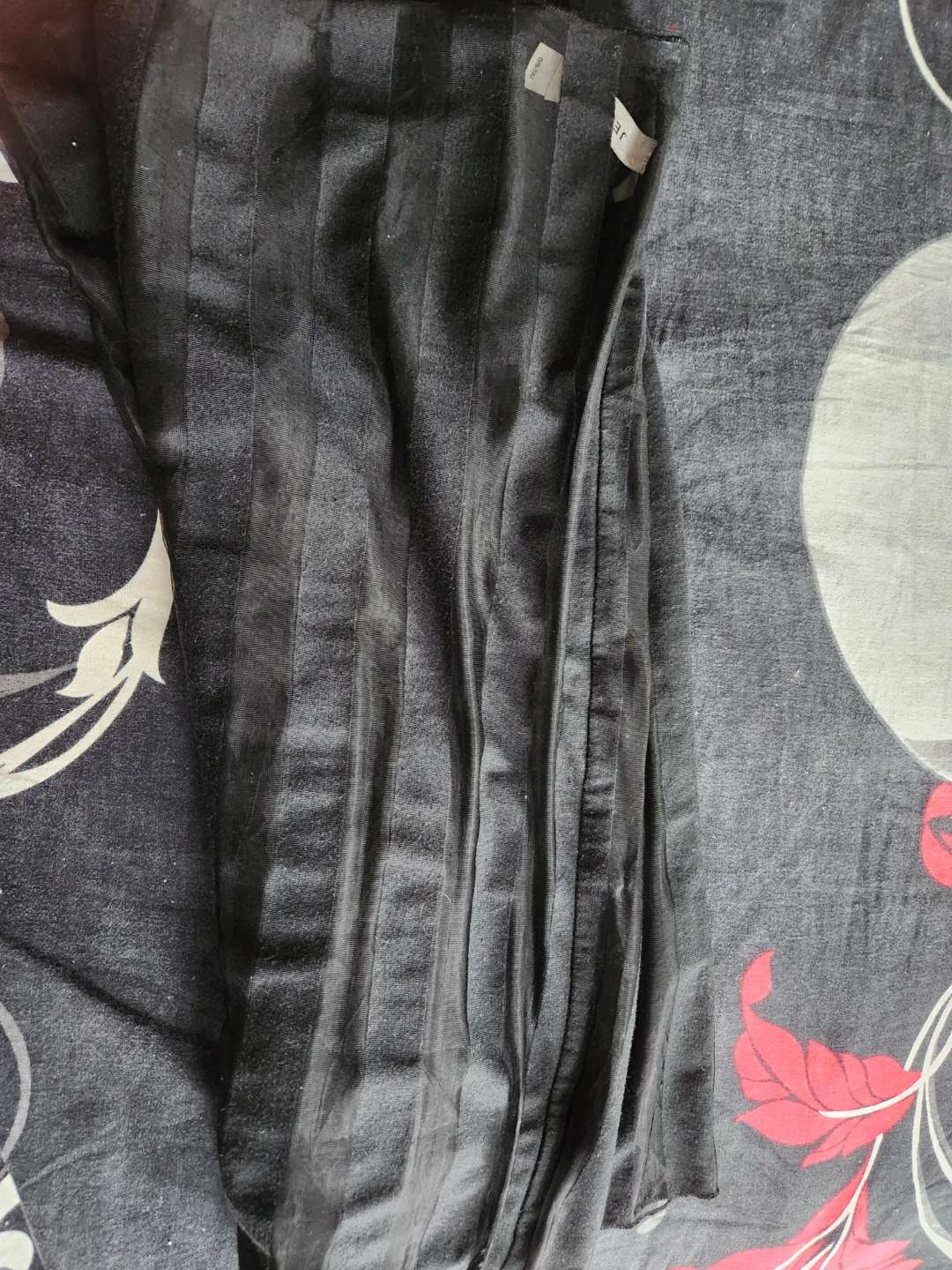 Black Striped Sheer Scarf