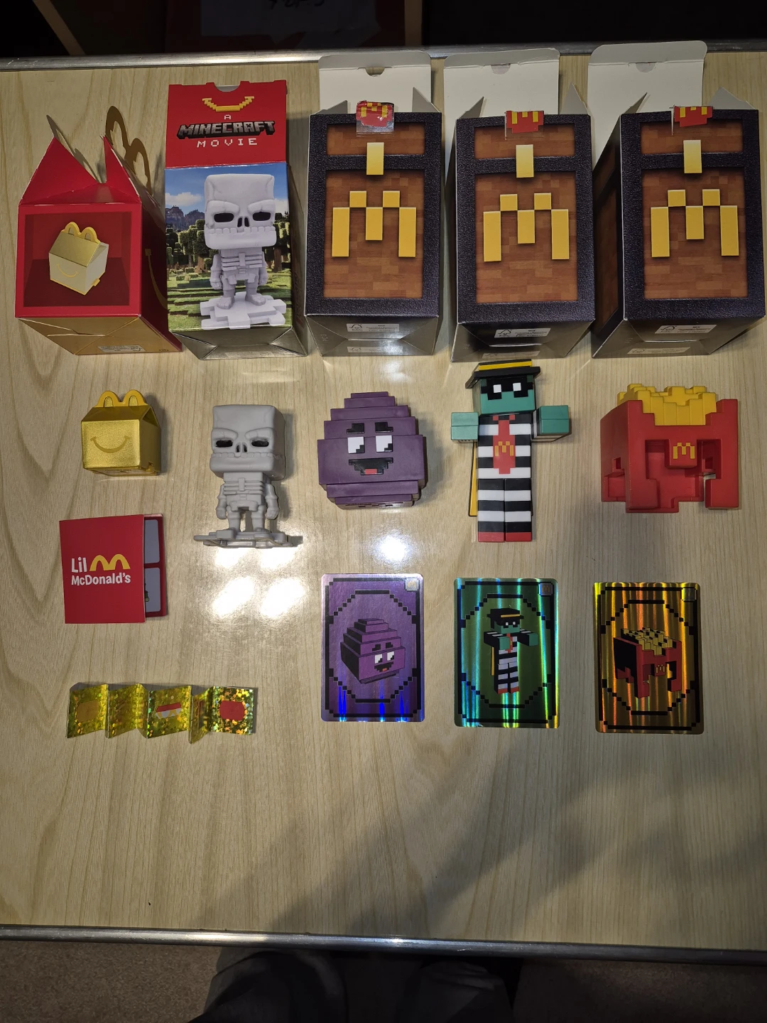 McDonald's Minecraft Happy Meal Toys & Boxes