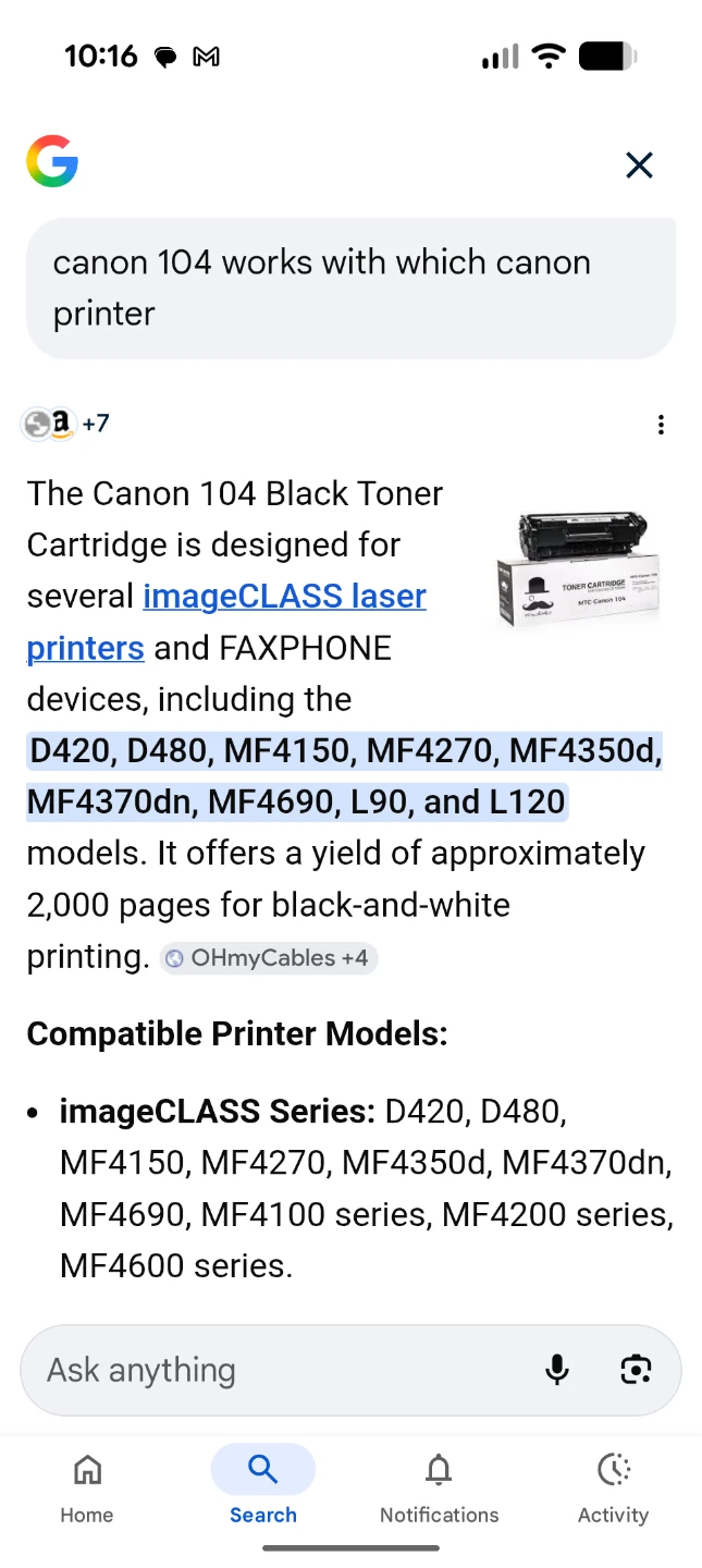 Moustache MTC-104 Black Toner Cartridge - photo 2