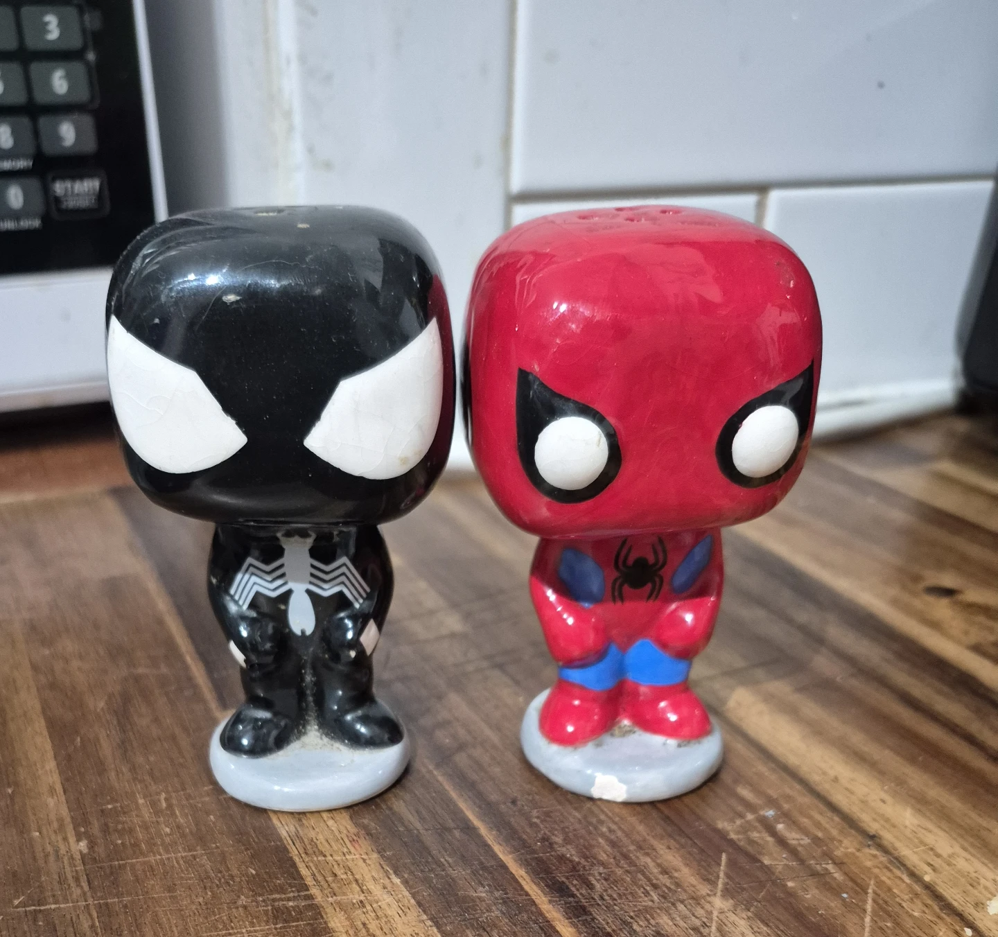 Spider-Man and Venom Funko Pop! Salt and Pepper Shakers