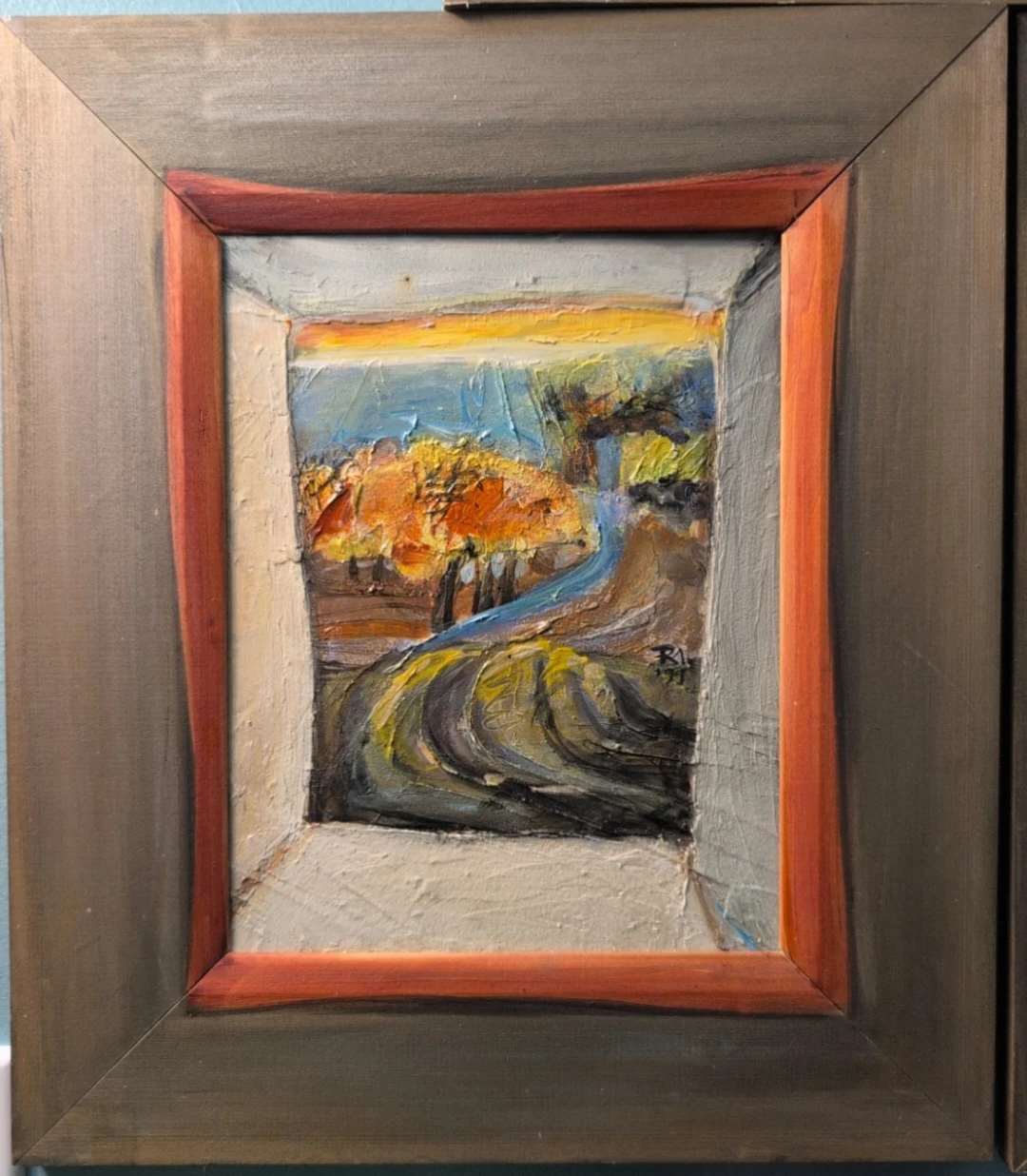 Textured Landscape Oil Painting - photo 3