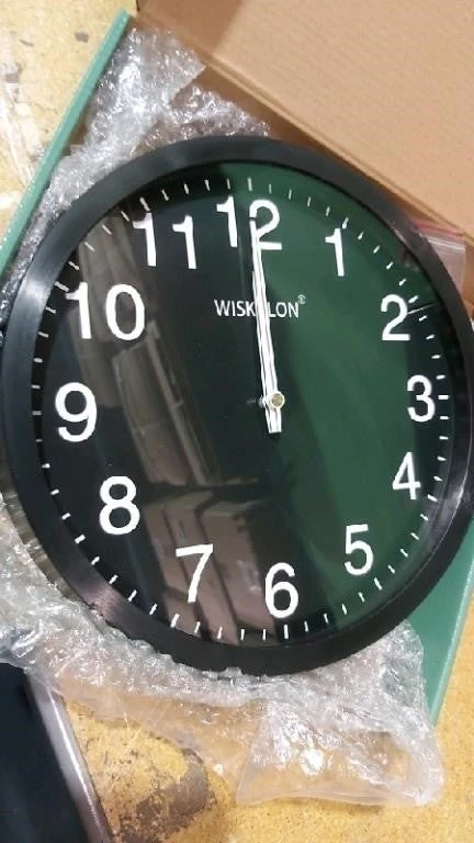 WISKALON Silent Wall Clock,10 inch Gl - photo 2