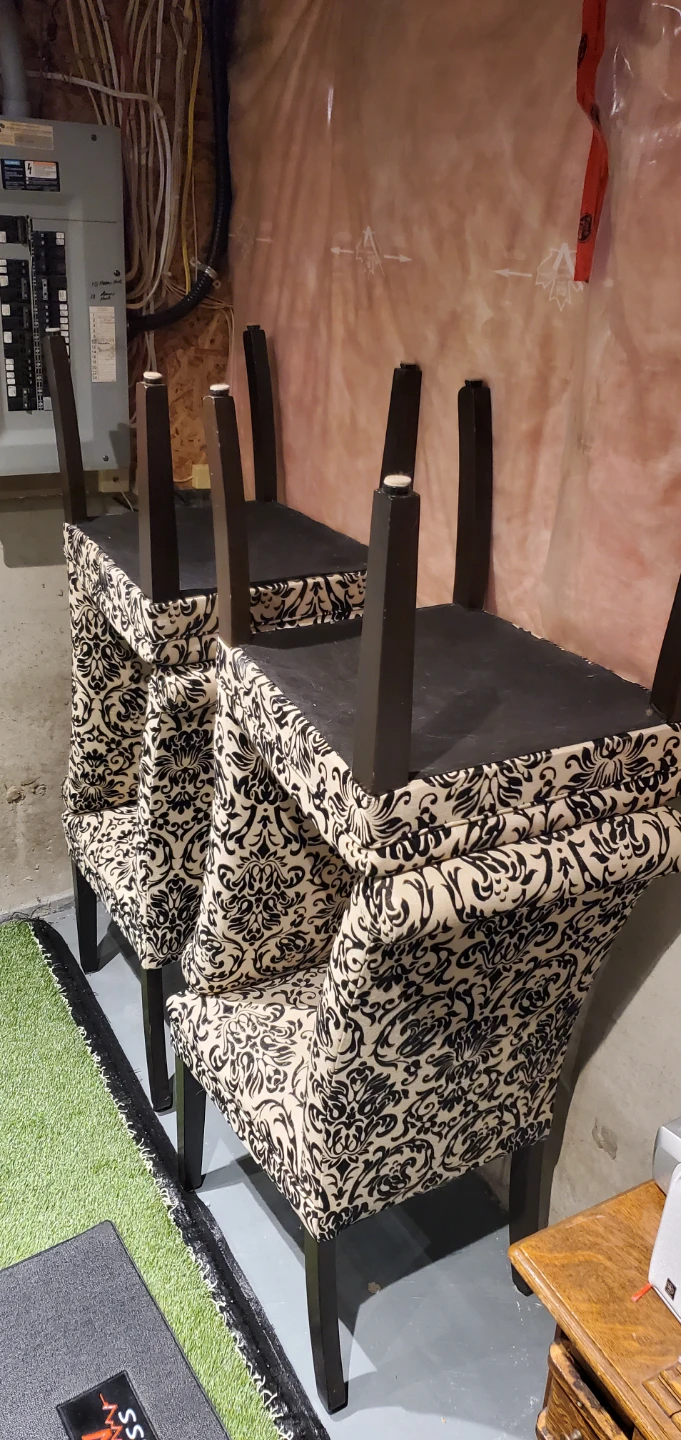 Set of 6 Stoney Creek Furniture Damask Print Dining Chairs - photo 3