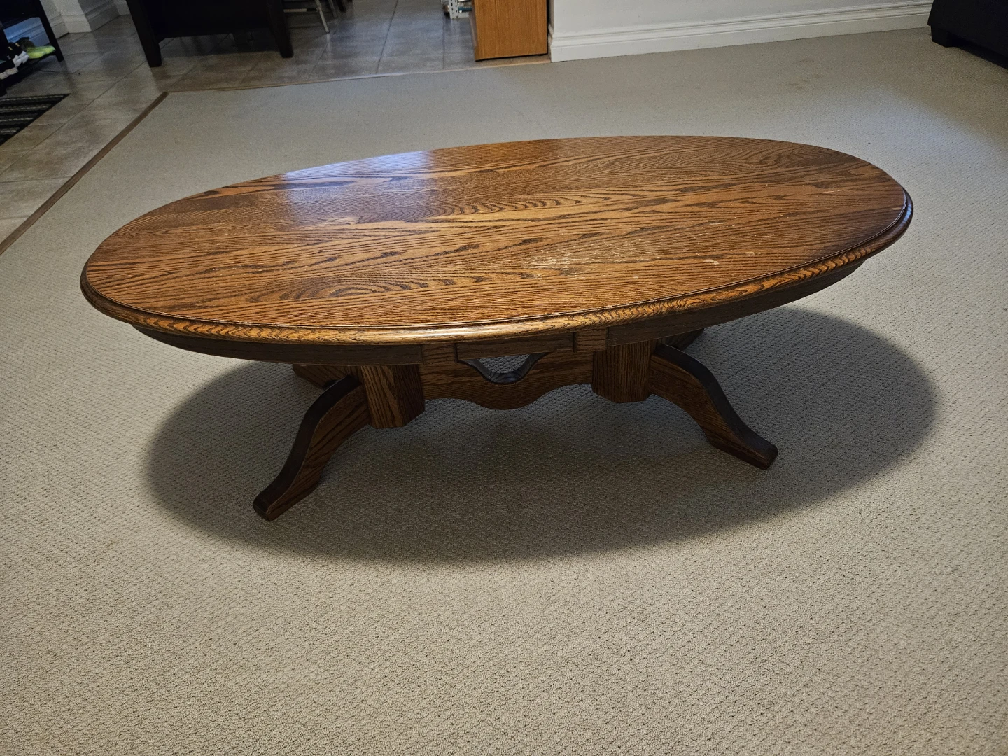 Solid wood coffee table