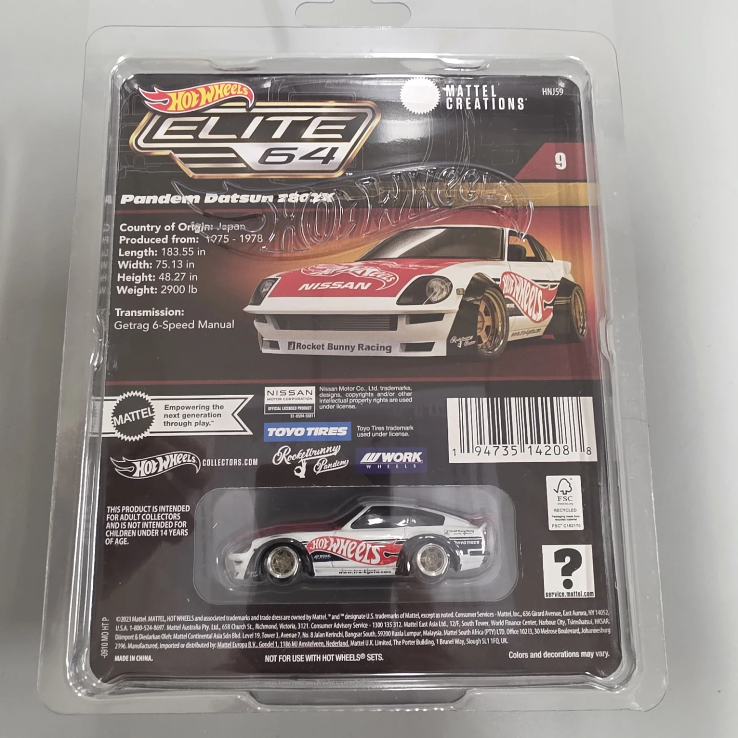 Hot Wheels Elite 64 Pandem Datsun 280ZX Die-Cast Car - photo 2