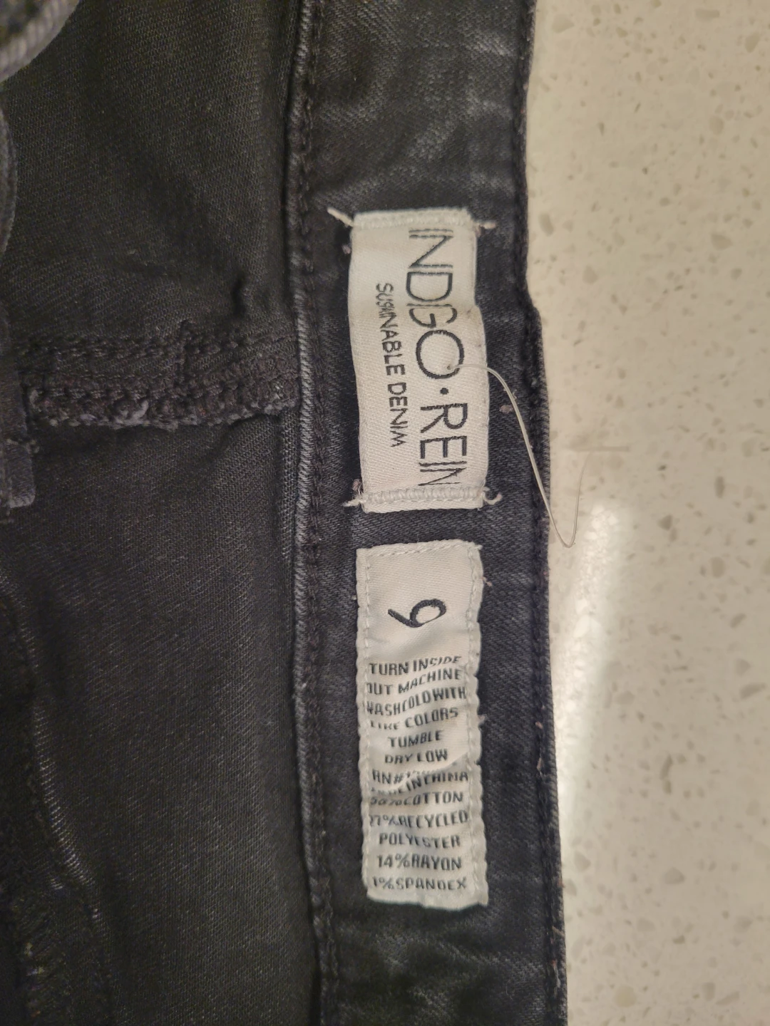 Indigo Ren Women's Black Denim Shorts Size 9 - photo 3