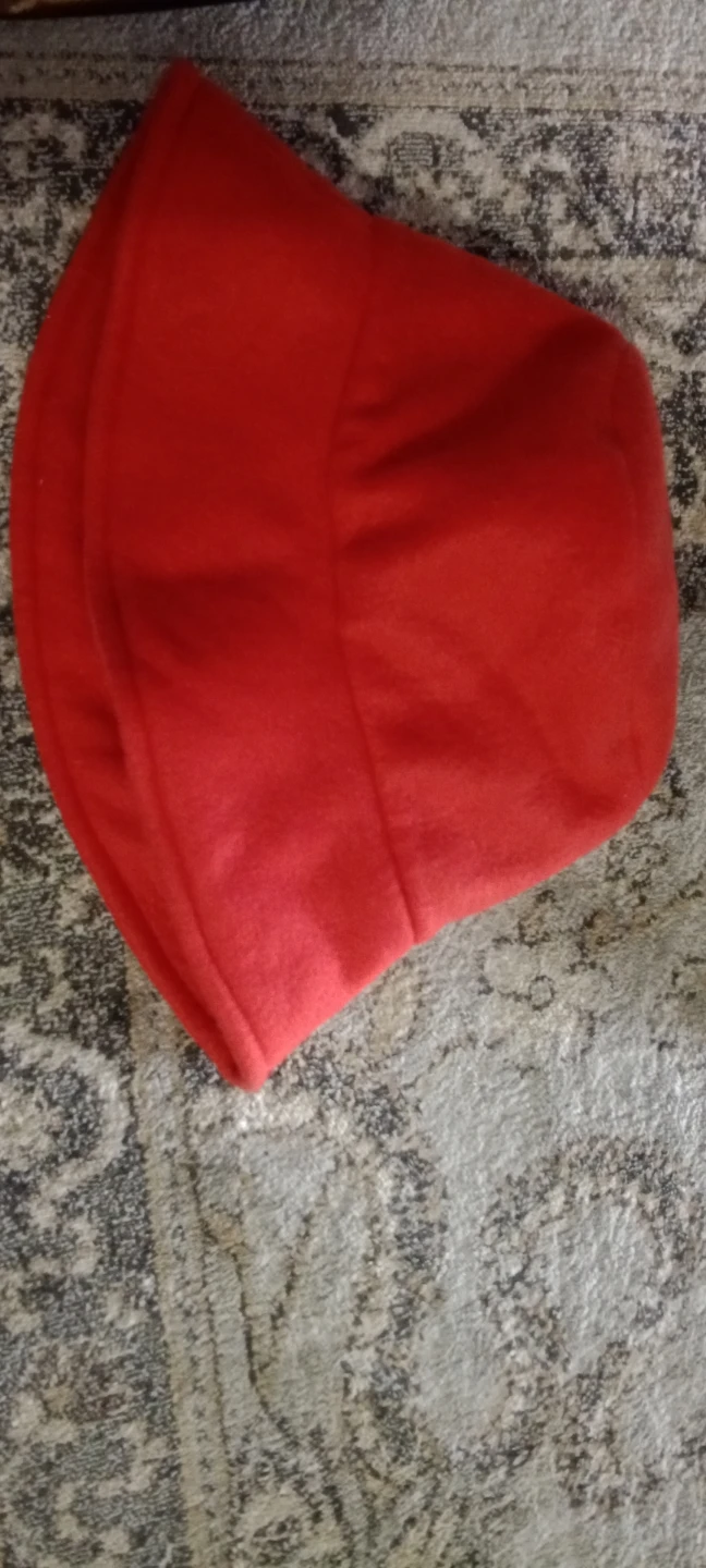 Red Fleece Hood