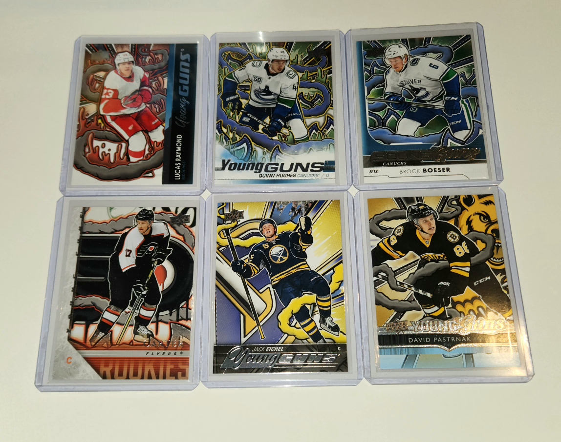 Pick Up x6 Young Guns Renewed 30forall or 5-7ea hockey cards