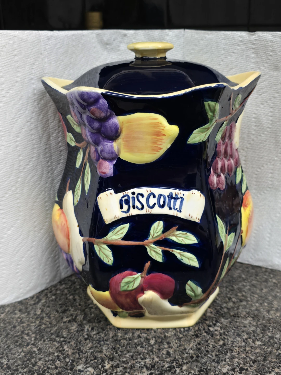 Vintage Biscotti Jar