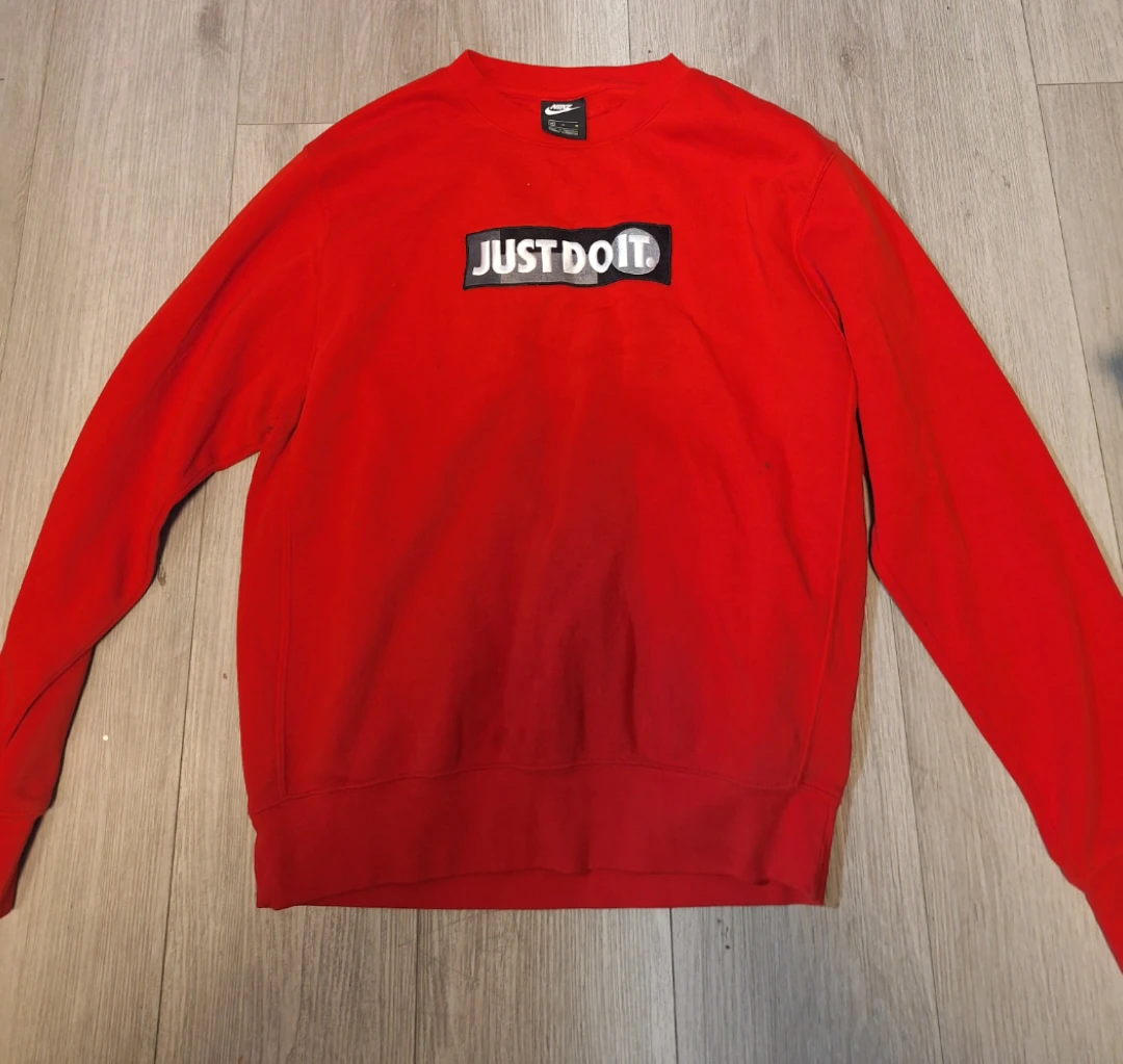 Nike Red Just Do It Crewneck Sweatshirt - Size M