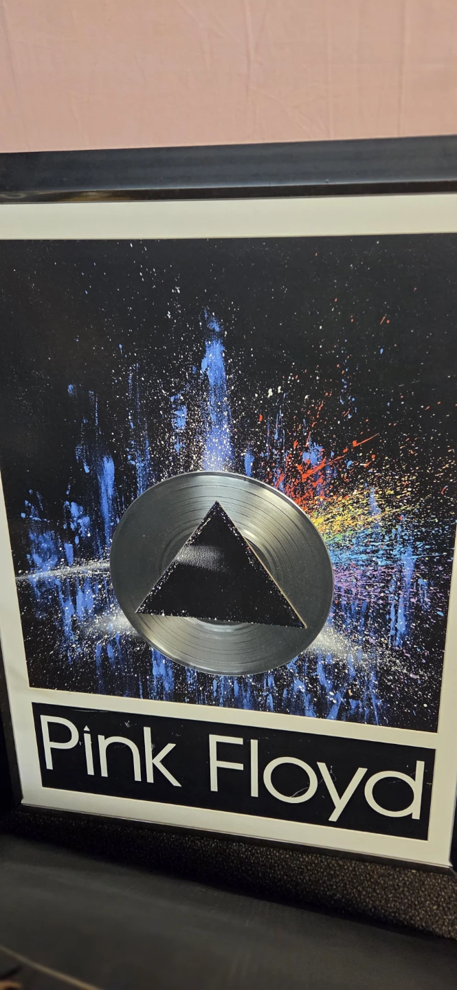 Pink Floyd "Dark Side of the Moon" Framed Vinyl Record Art