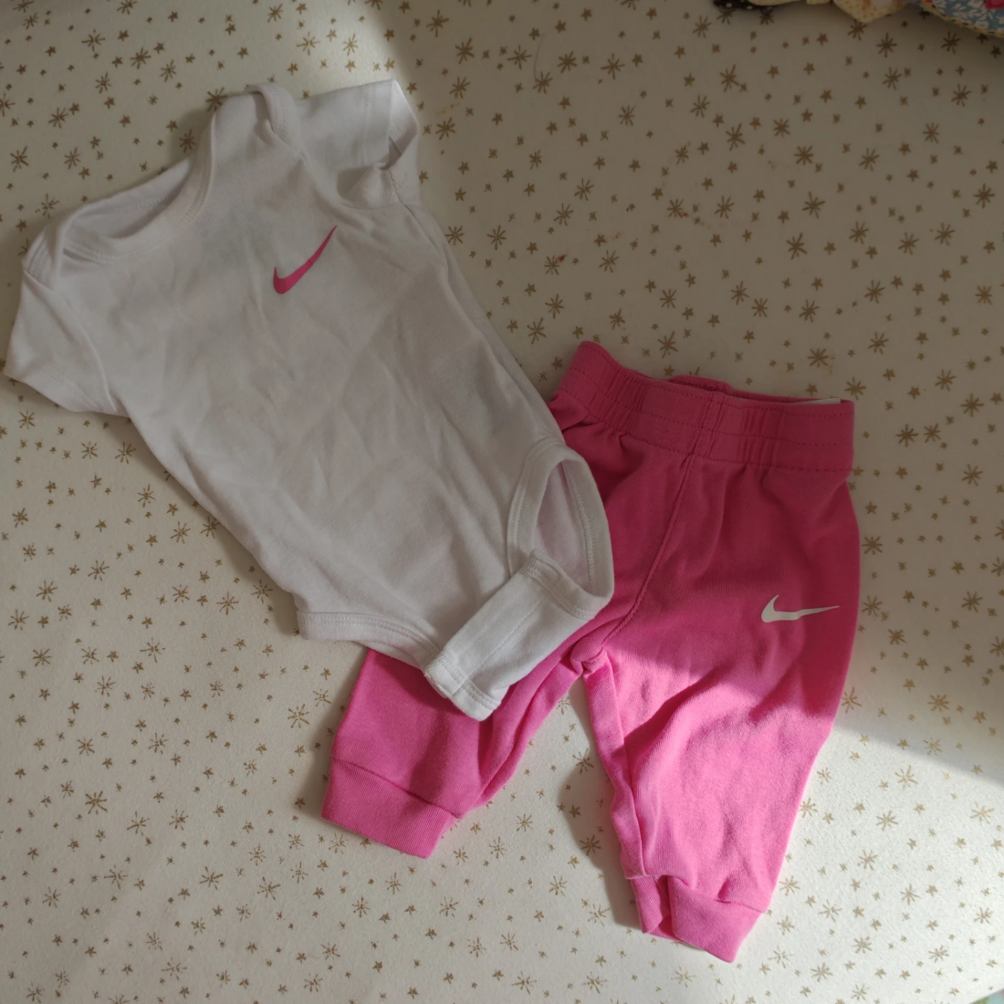 Nike Baby Bodysuit and Pants Set - Pink/White - photo 5